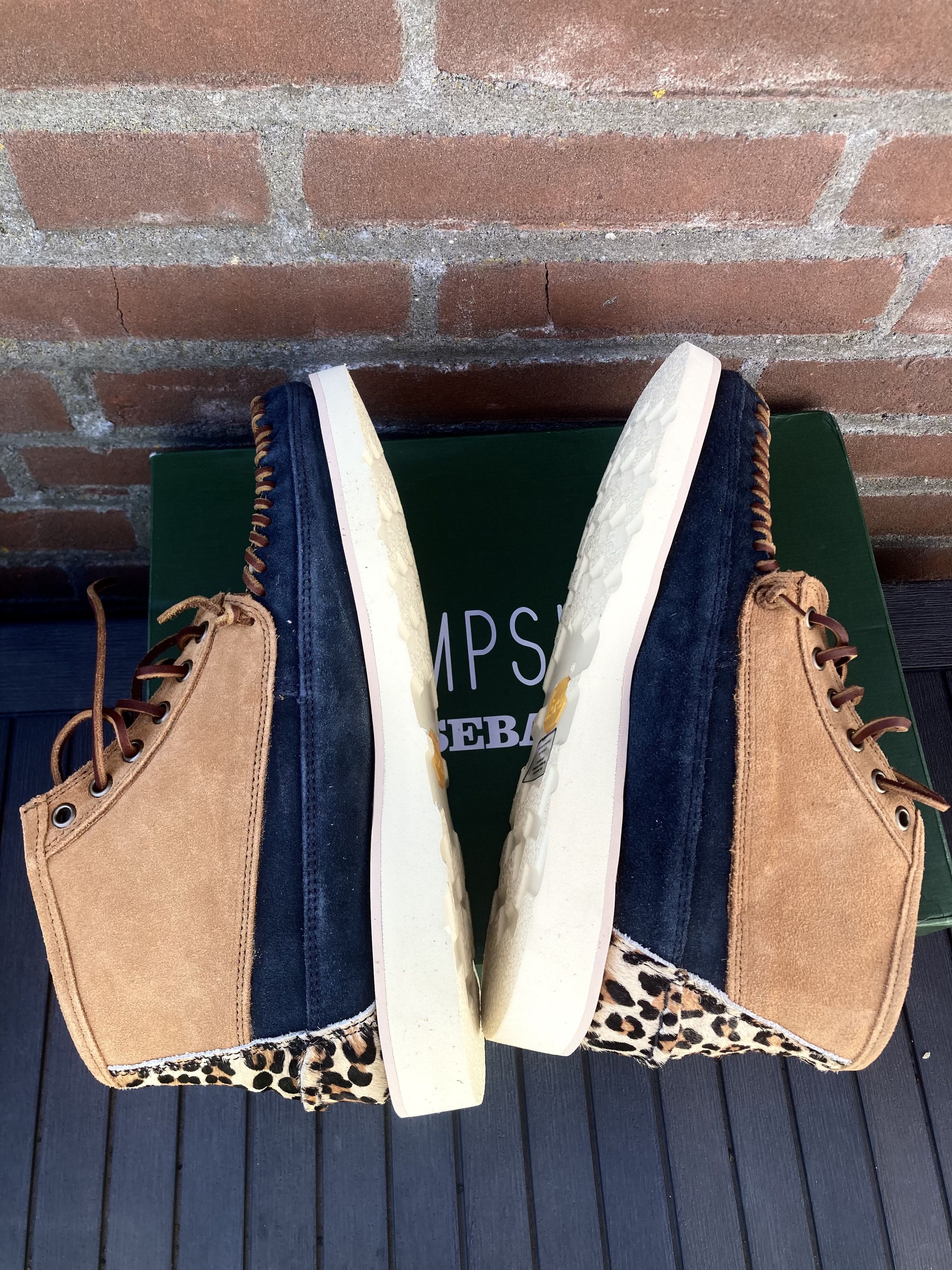 Sebago Cayuga Campsides Vibram wild chukka mid leopard animal 9 43 Size US 9 / EU 42 - 8 Thumbnail