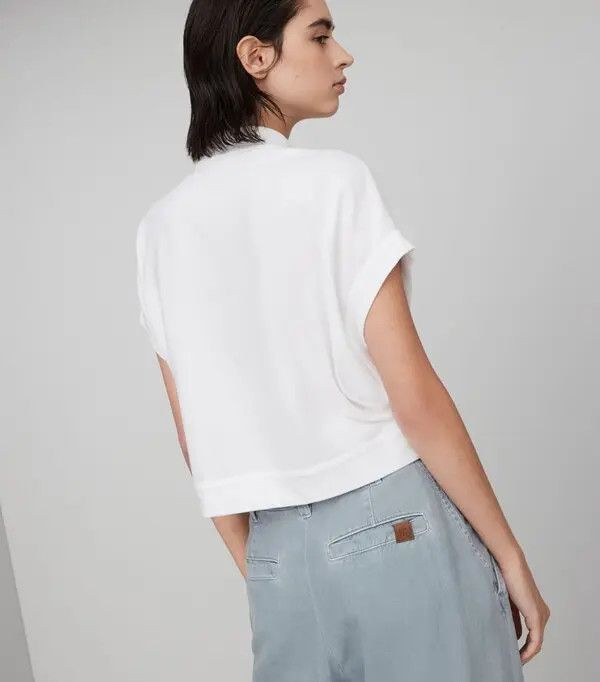 Brunello Cucinelli o1la1rc1a0425 Tank Top in White Size S / US 4 / IT 40 - 3 Thumbnail