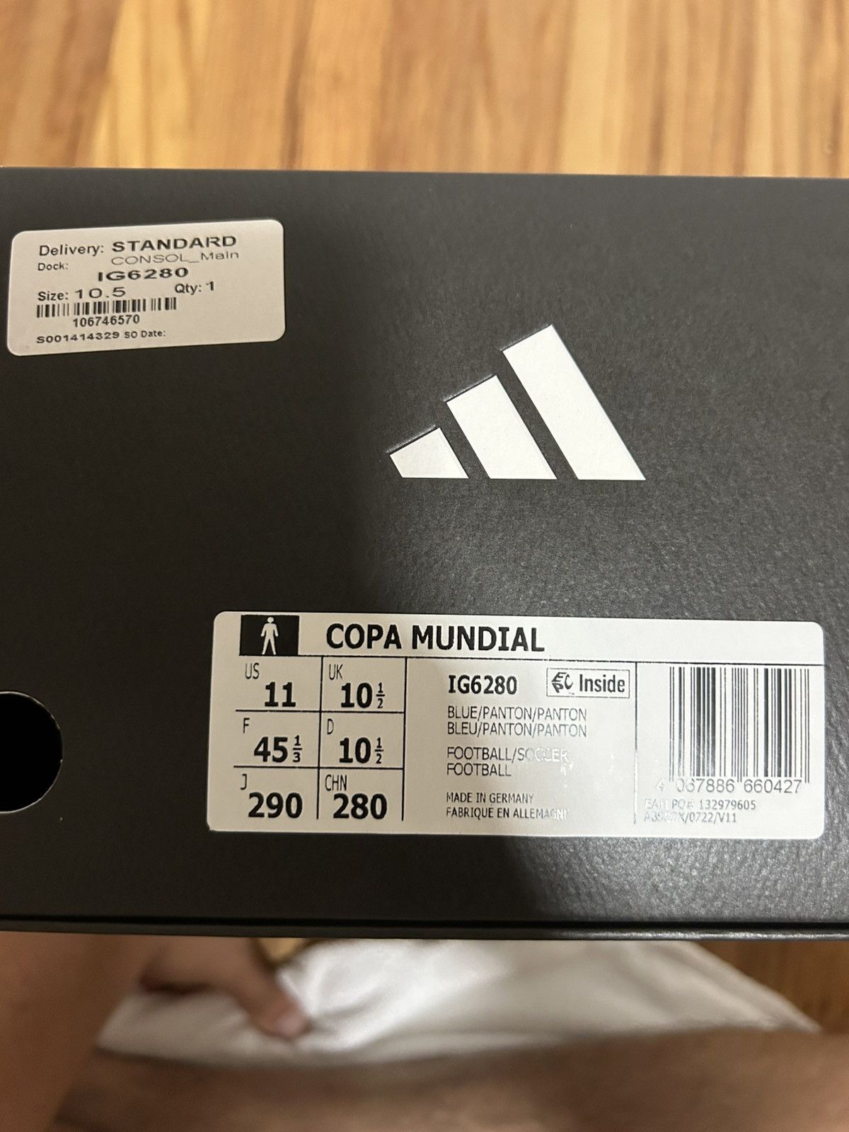Adidas Adidas Copa Mundial Italy FG Size 11 Cleats DEADSTOCK Size US 11 / EU 44 - 8 Thumbnail