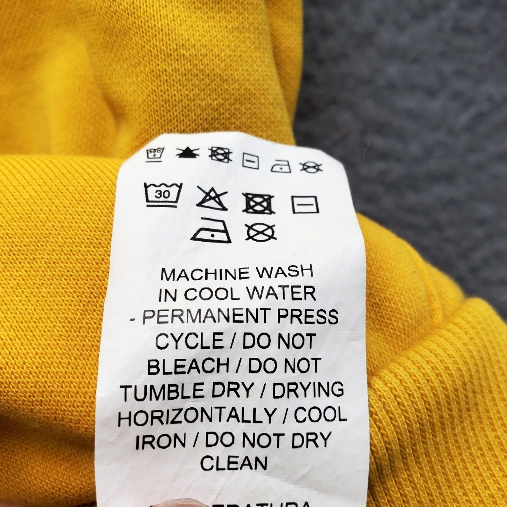 Puma Puma Hoodie Mens XL Yellow Fleece Lined Athletic Drawstring Kangaroo Pockets Size US XL / EU 56 / 4 - 6 Thumbnail