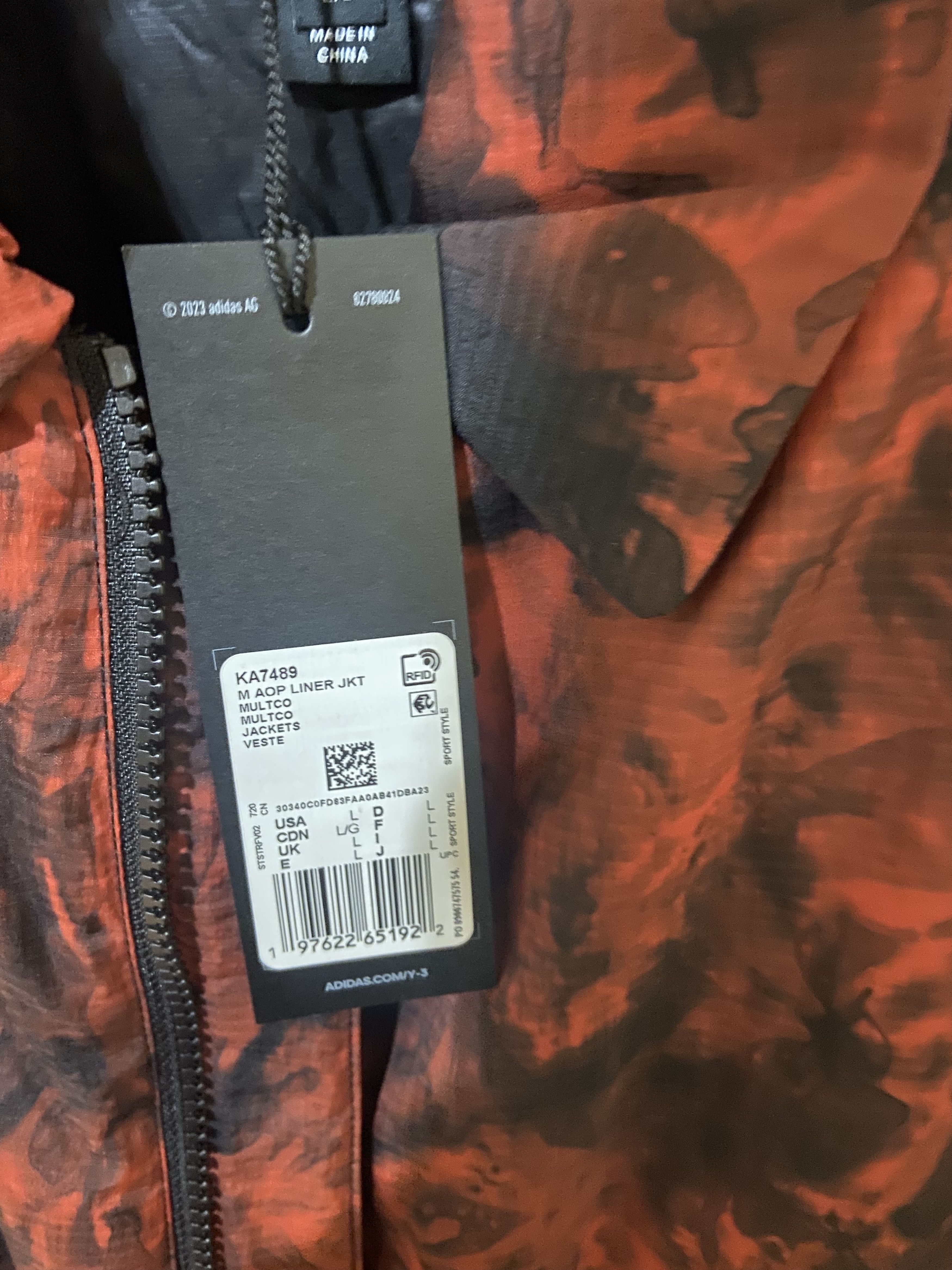 Adidas × Y-3 Y-3 AOP PADDED JACKET SZ L Size US L / EU 52-54 / 3 - 3 Thumbnail