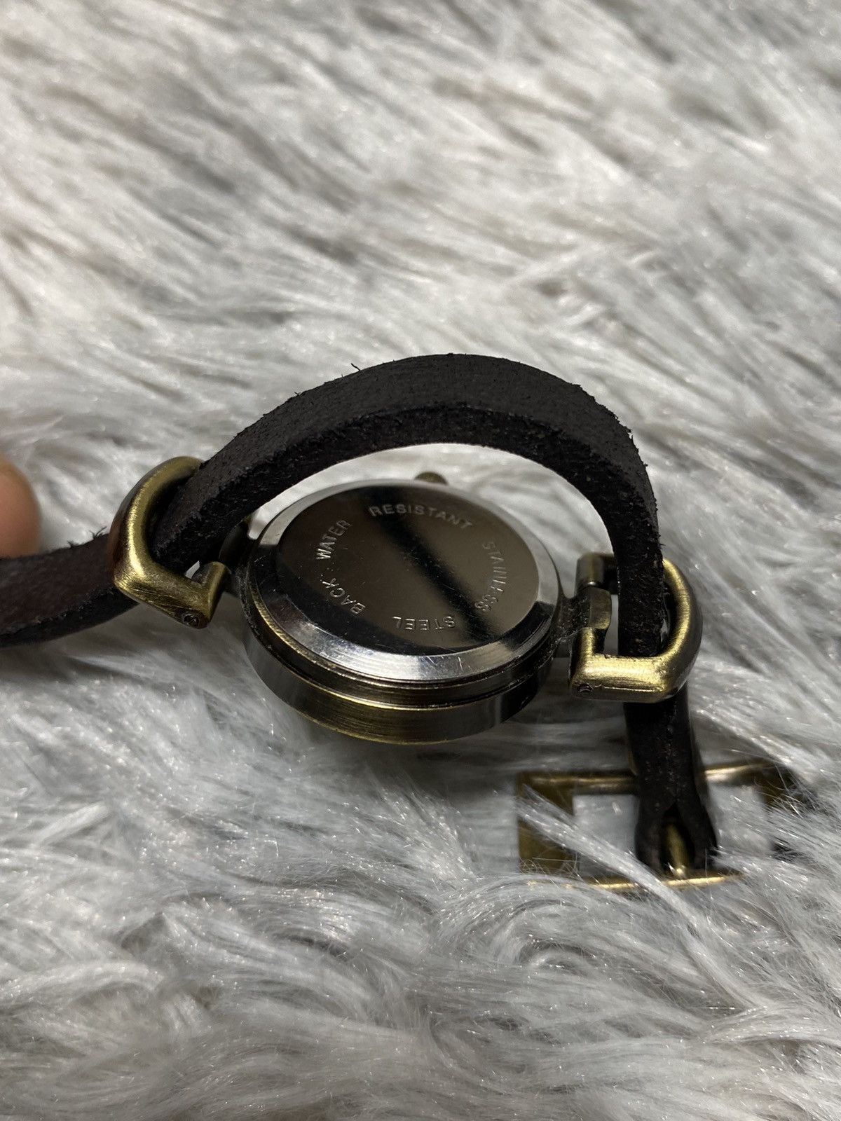 Japanese Brand × Vintage Vintage Studded Leather Strap Watch - Japanese Brand Size ONE SIZE - 10 Thumbnail