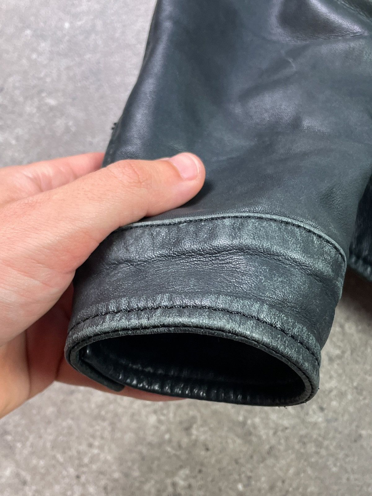 Genuine Leather Vintage Ramones Genuine Leather Jacket Biker Rock Punk Rare Size S / US 4 / IT 40 - 7 Thumbnail