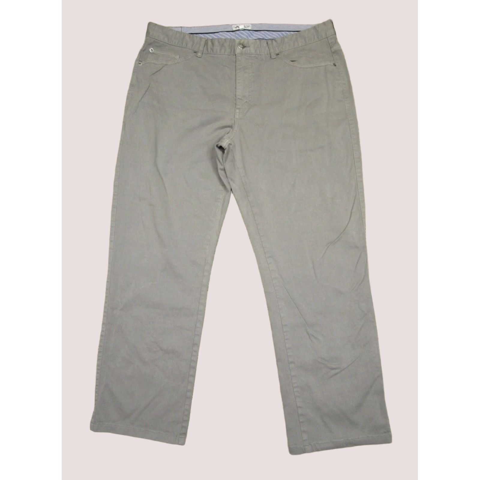 Peter Millar Peter Millar Pants Men 38x30 Gray Chino Golf Casual Comfort 5-Pocket Logo Relaxed Straight Pants Mens Size US 38 / EU 54 - 1 Thumbnail