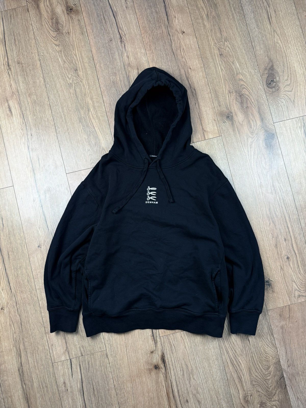 DENHAM DENHAM Women’s Black Hoodie Scissors Logo Size M Size M / US 6-8 / IT 42-44 - 1 Thumbnail