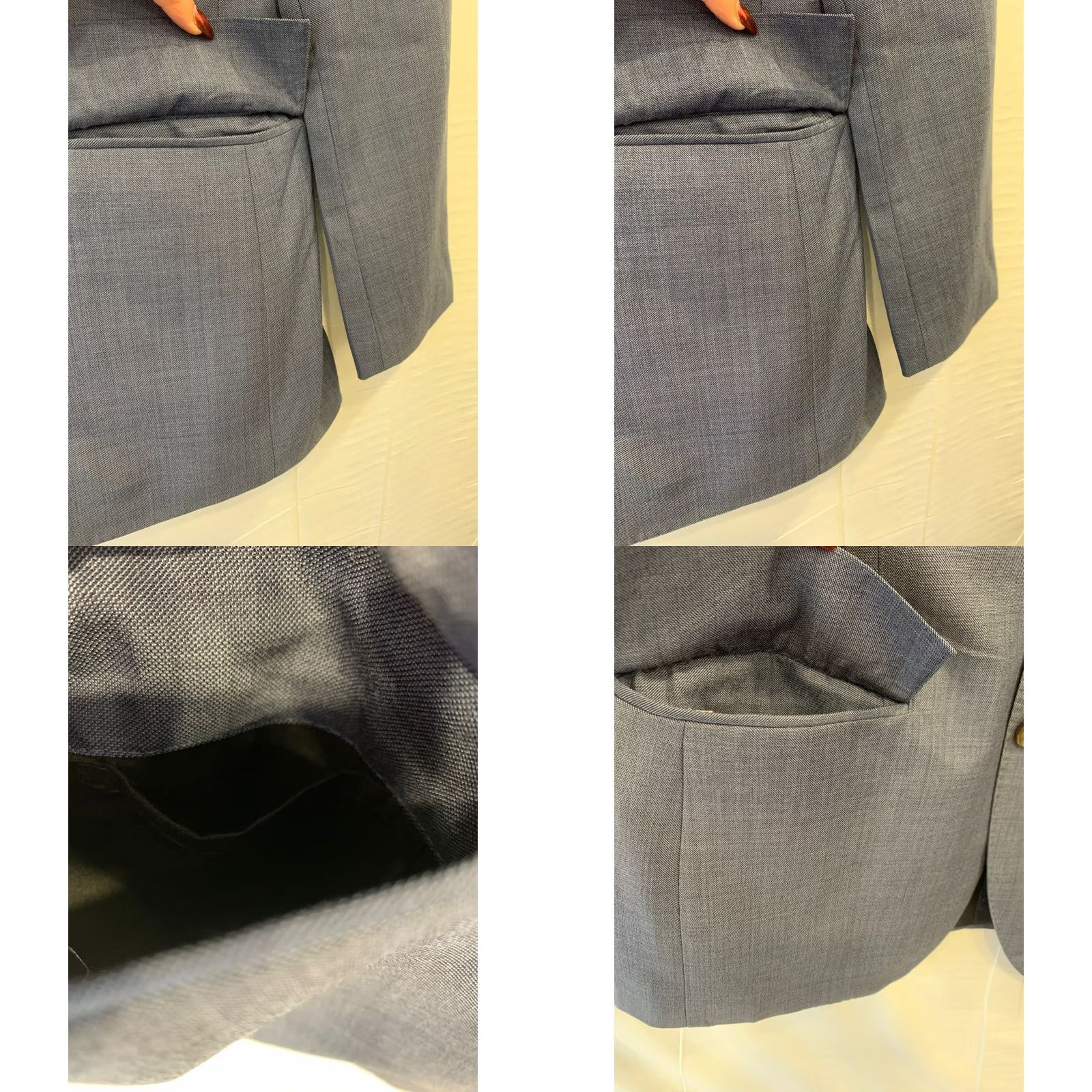 J.Crew J.Crew Ludlow Blazer 38S Men Blue Italian Tollegno 1900 Slim Two-Button Blazer Jacket Size 38R - 9 Thumbnail