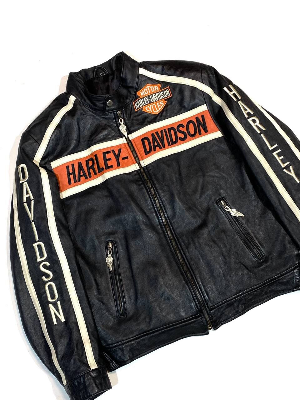 Harley Davidson Harley Davidson Motorcycle Biker Leather Jacket Racing Size US S / EU 44-46 / 1 - 4 Thumbnail