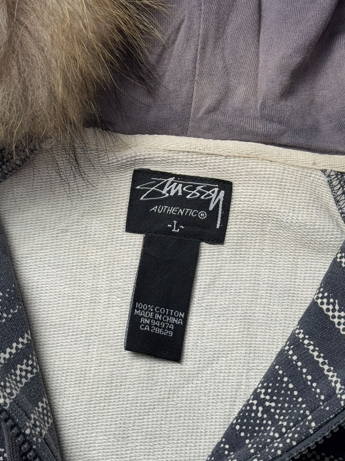 If Six Was Nine × Japanese Brand × Stussy Fur Hoodie Stussy Faded Color Size US L / EU 52-54 / 3 - 7 Thumbnail