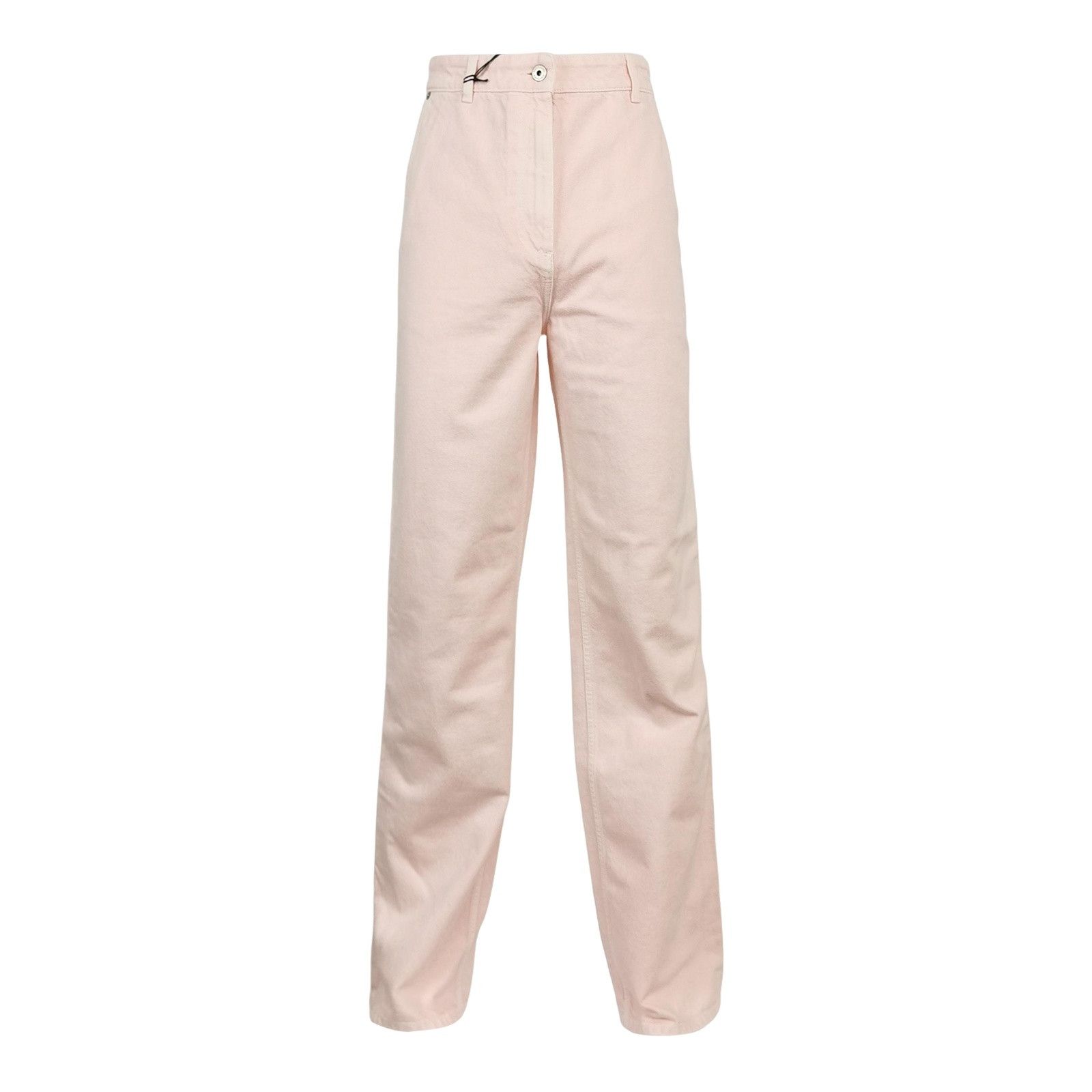 Burberry Burberry Pink Cotton Straight Leg Pants US 6 Size 28" / US 6 / IT 42 - 1 Thumbnail