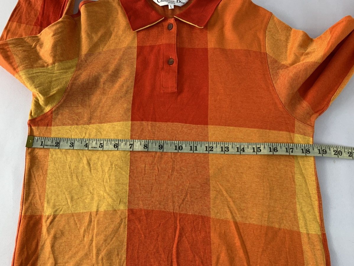 Christian Dior Monsieur × Vintage CD Sports Christian Dior Sport Checked Longsleeve Tee Size M / US 6-8 / IT 42-44 - 9 Thumbnail