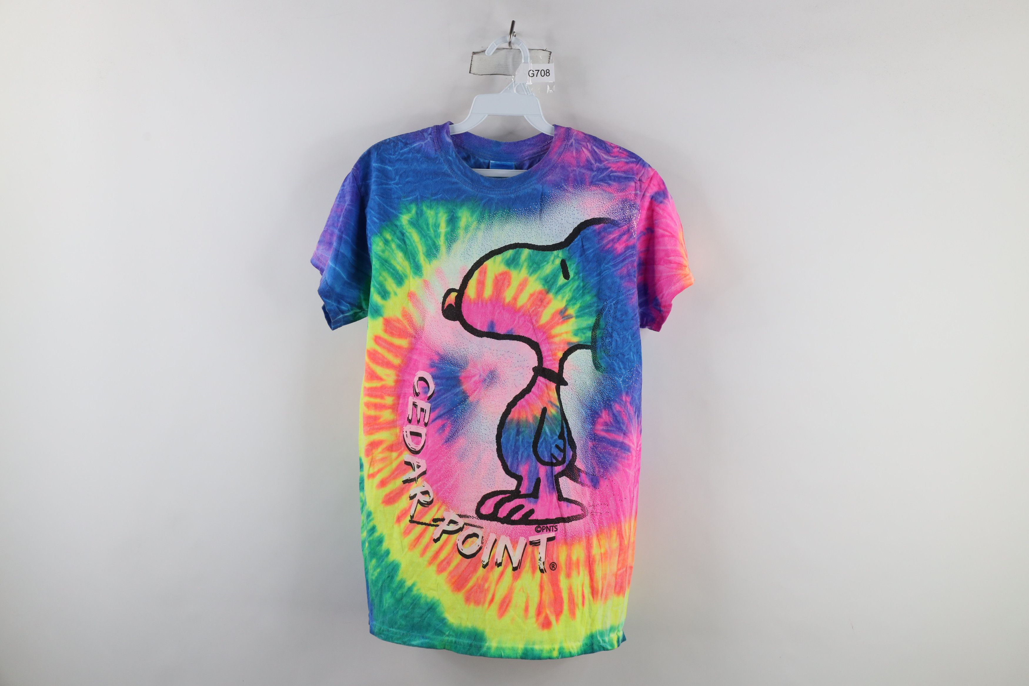 Vintage Vintage Y2K Cedar Point Out Snoopy Rainbow Tie Dye T-Shirt Size US S / EU 44-46 / 1 - 1 Thumbnail
