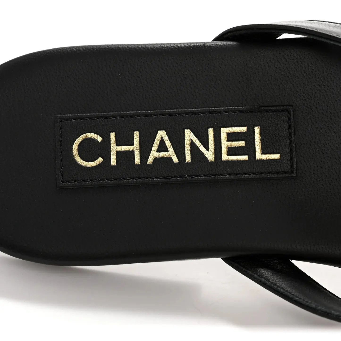 Chanel os11x0526 Crystal CC Logo Flip Flops / Thong Sandals Black Size US 5 / IT 35 - 5 Thumbnail