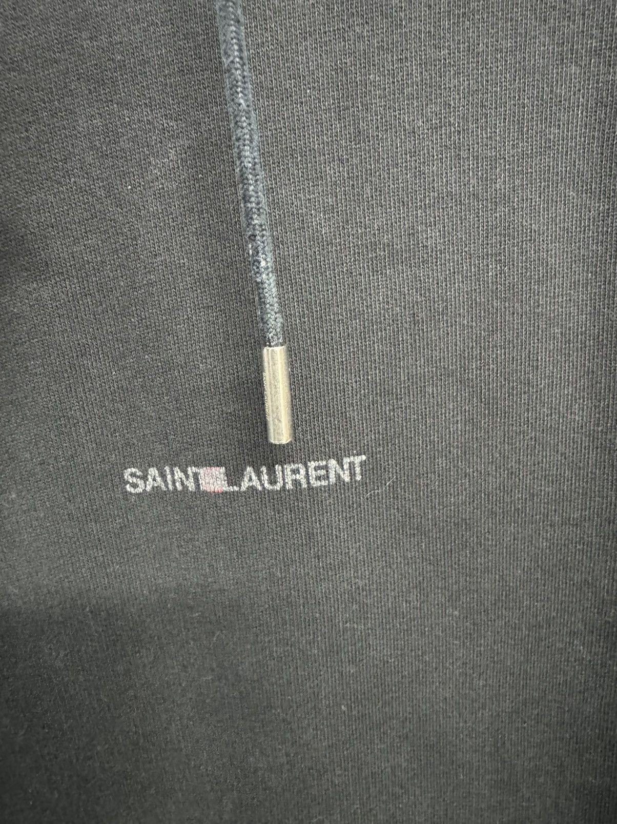 Saint Laurent Paris Saint Laurent Paris Black Hoodie Size US L / EU 52-54 / 3 - 2 Thumbnail