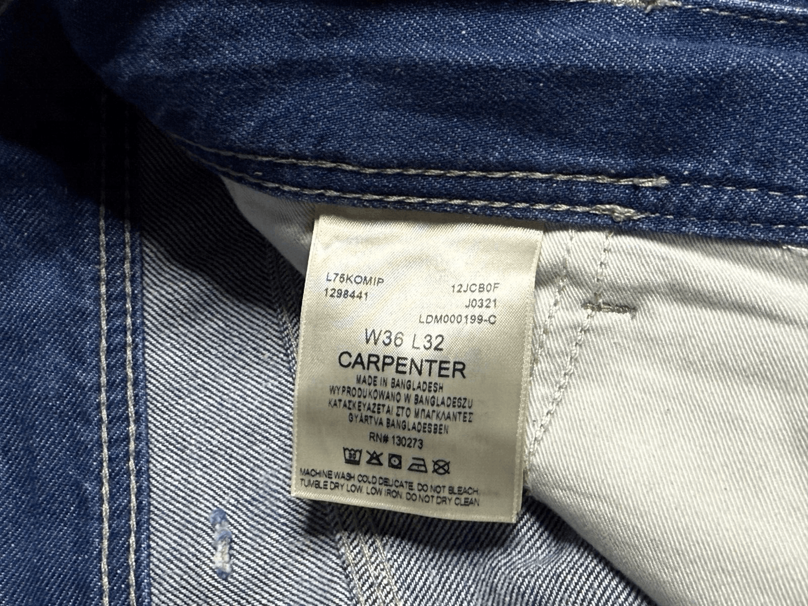 Lee LEE workwear men's jeans W36 L32 Size US 36 / EU 52 - 9 Thumbnail