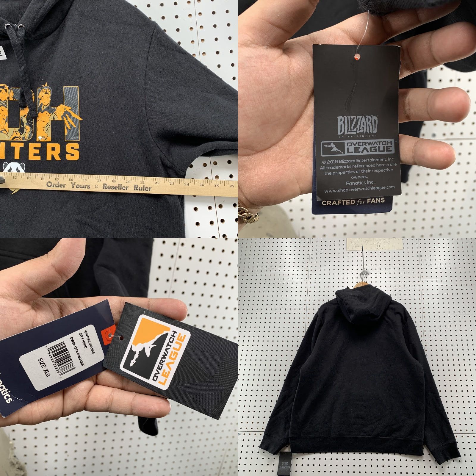 Vintage Fanatics Chengdu Hunters Hoodie Sweatshirt Mens XL CDH Overwatch League Shirt Size US XL / EU 56 / 4 - 8 Thumbnail