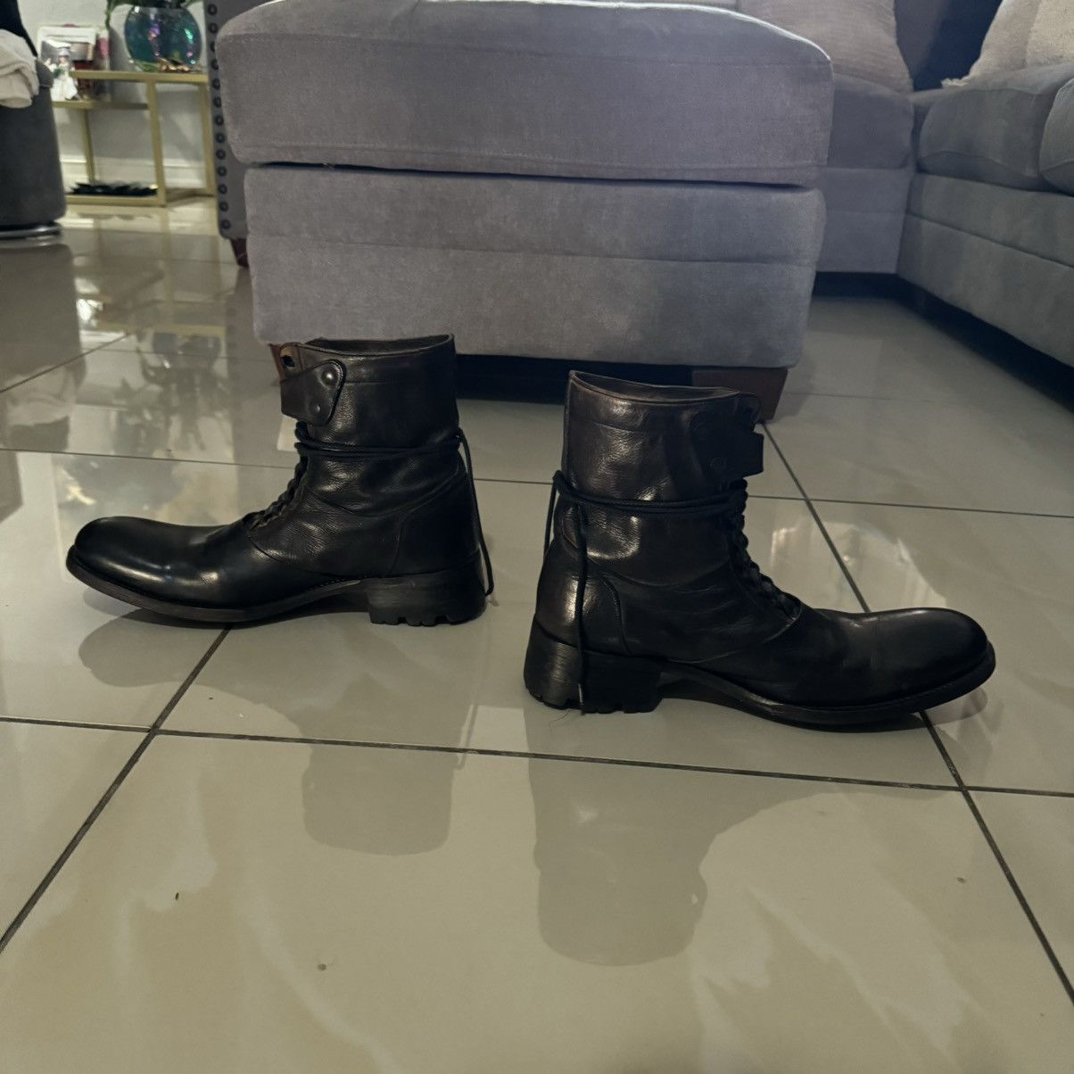 Alfredo Bannister Alfredo BANNISTER brown leather lace-up boots with buckle Size US 9 / EU 42 - 3 Thumbnail