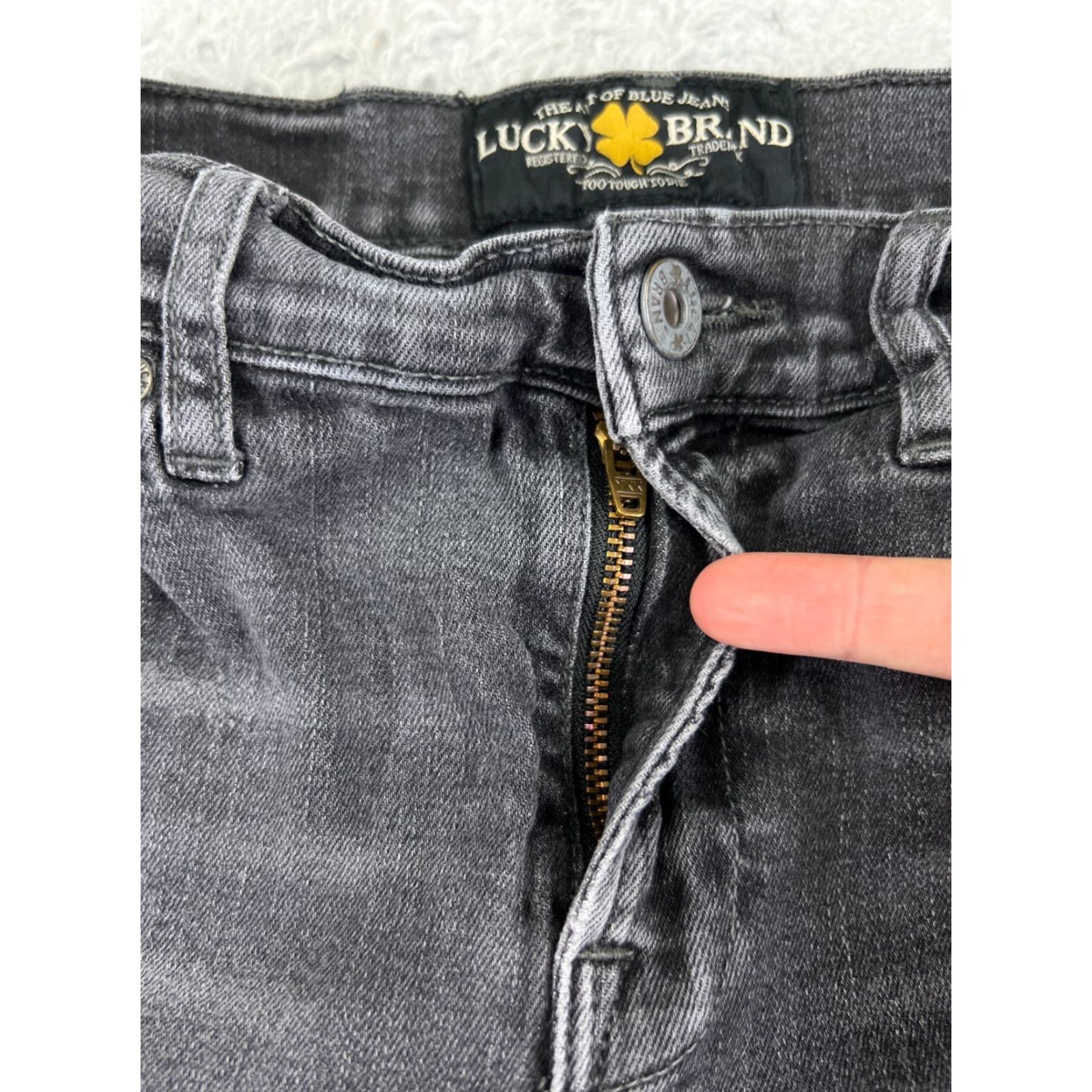 Lucky Brand Lucky Brand Jeans Womens 0 Black Denim Skinny Mid Rise 21x29 Inseam 29 Comfort Stretch Size 25" / US 0 / IT 36 - 5 Thumbnail