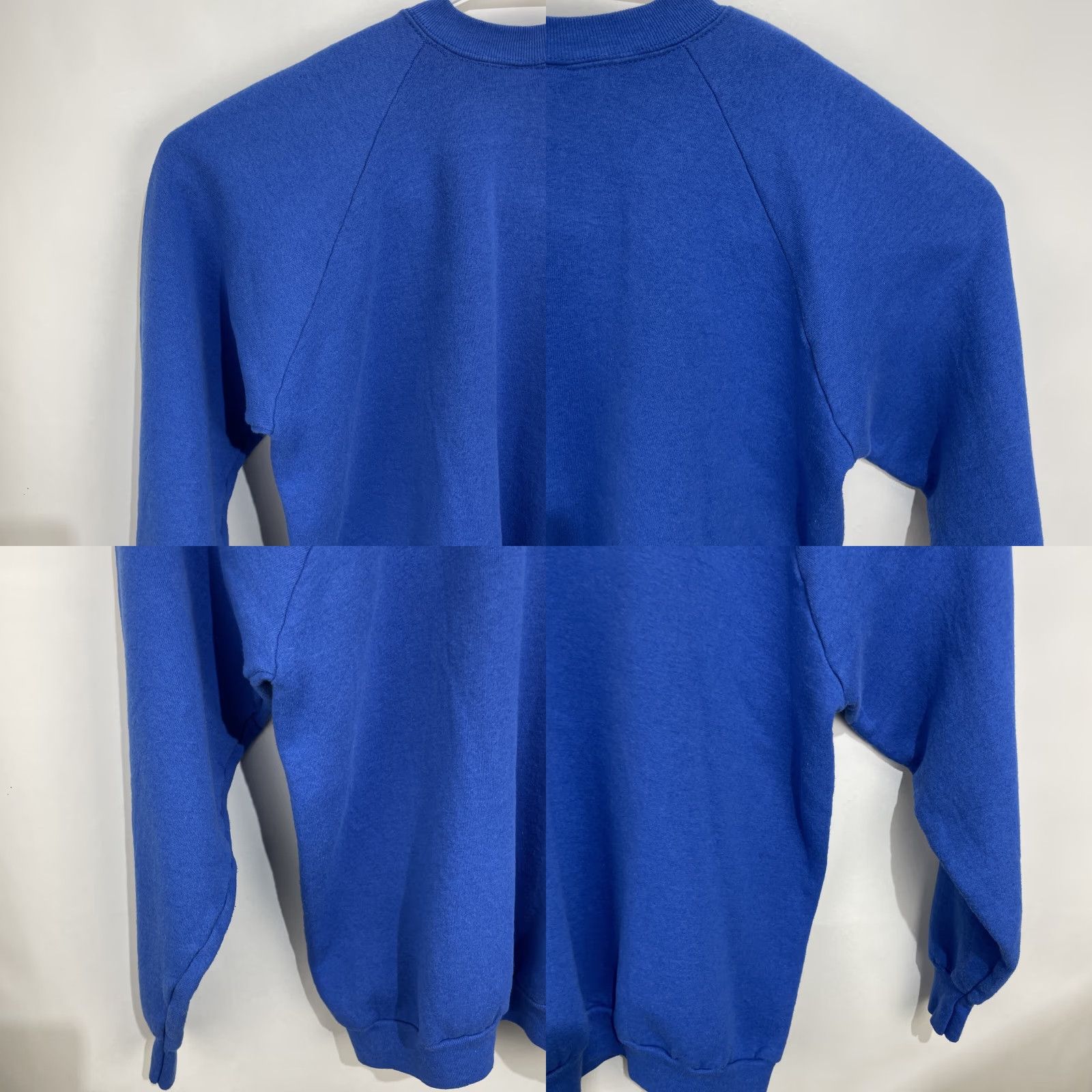 Fruit Of The Loom VINTAGE Fruit of the Loom Sweatshirt Crewneck Blue XL Men Pullover Fleece Heavyweight 90s 80s Blank Size US XL / EU 56 / 4 - 9 Thumbnail