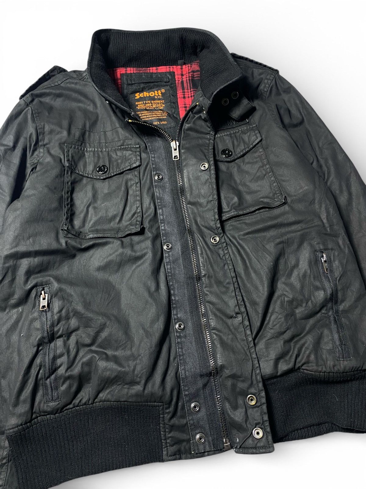 Schott Vintage Schott NYC Bikers Jacket Size US XL / EU 56 / 4 - 8 Thumbnail