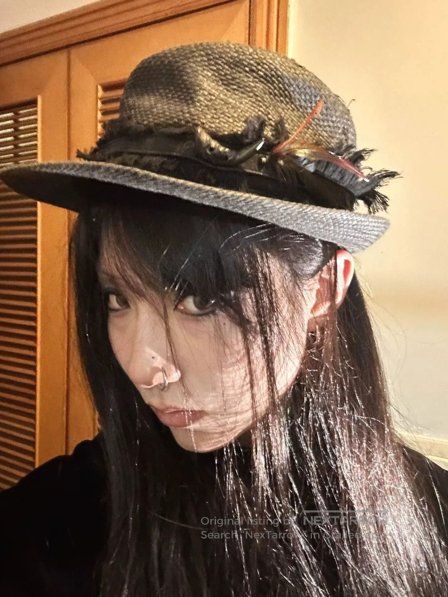 14th Addiction Woven Feather Mini Hat for Women. Size ONE SIZE - 3 Thumbnail