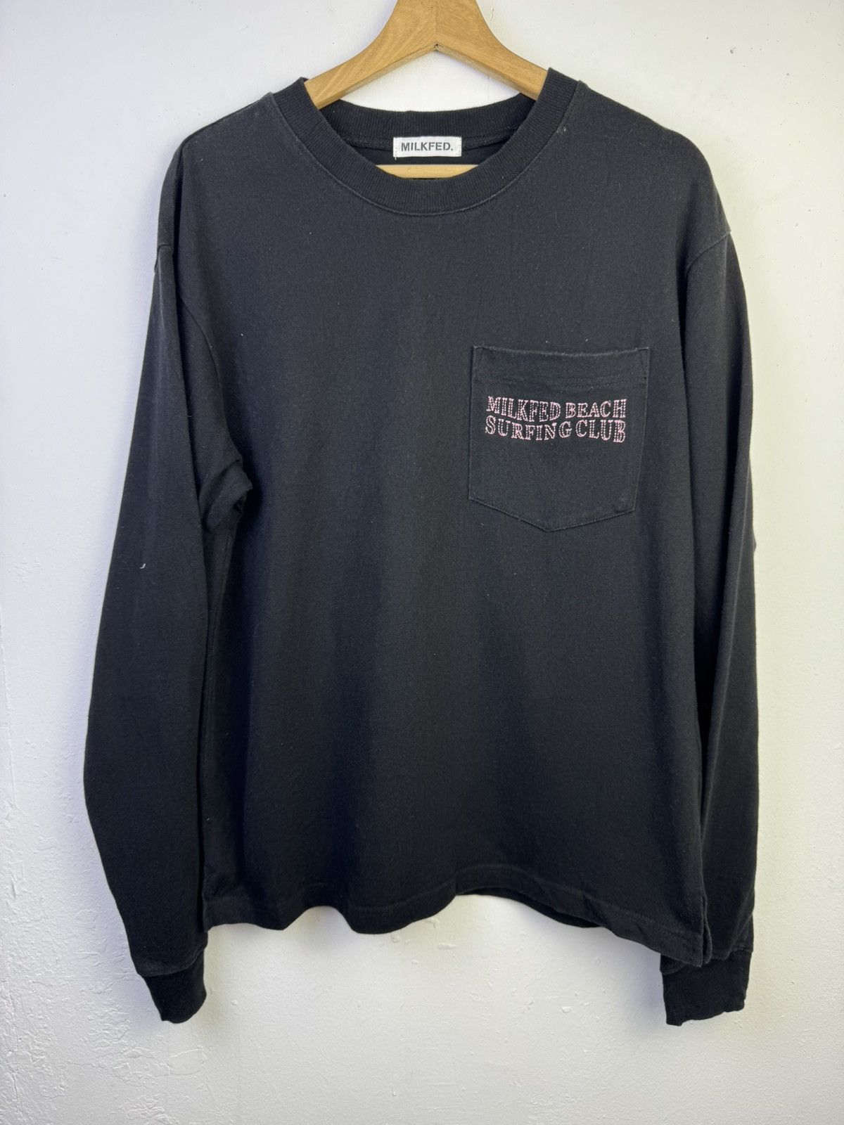 Japanese Brand MILKFED BEACH SURFING CLUB" embroidered longsleeve tshirt Size US L / EU 52-54 / 3 - 1 Thumbnail