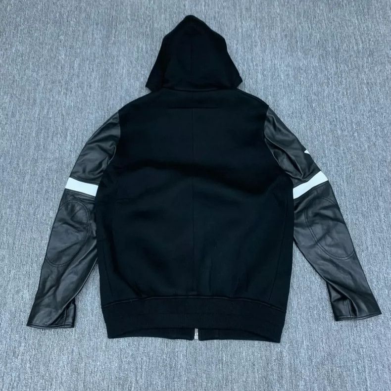 Givenchy Givenchy Size54 Black Five-Star Leather Patch Jacket Size 5 Size US M / EU 48-50 / 2 - 2 Thumbnail