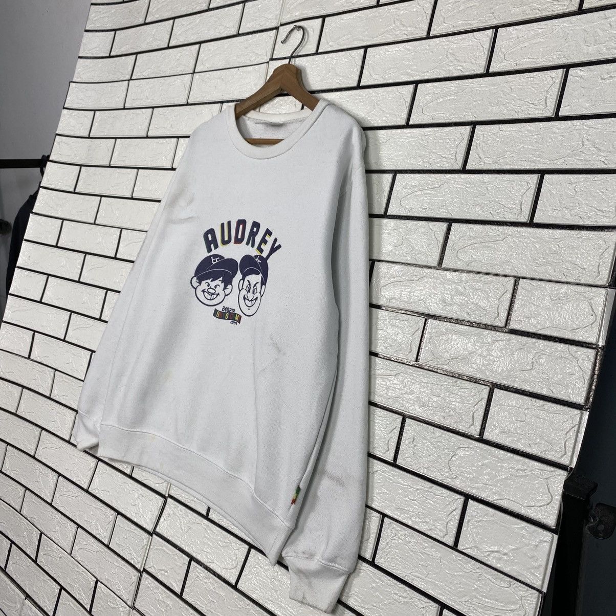 Japanese Brand Vintage Sweatshirt Audrey Tokyo Dome Big Logo Sportswear Size US L / EU 52-54 / 3 - 3 Thumbnail