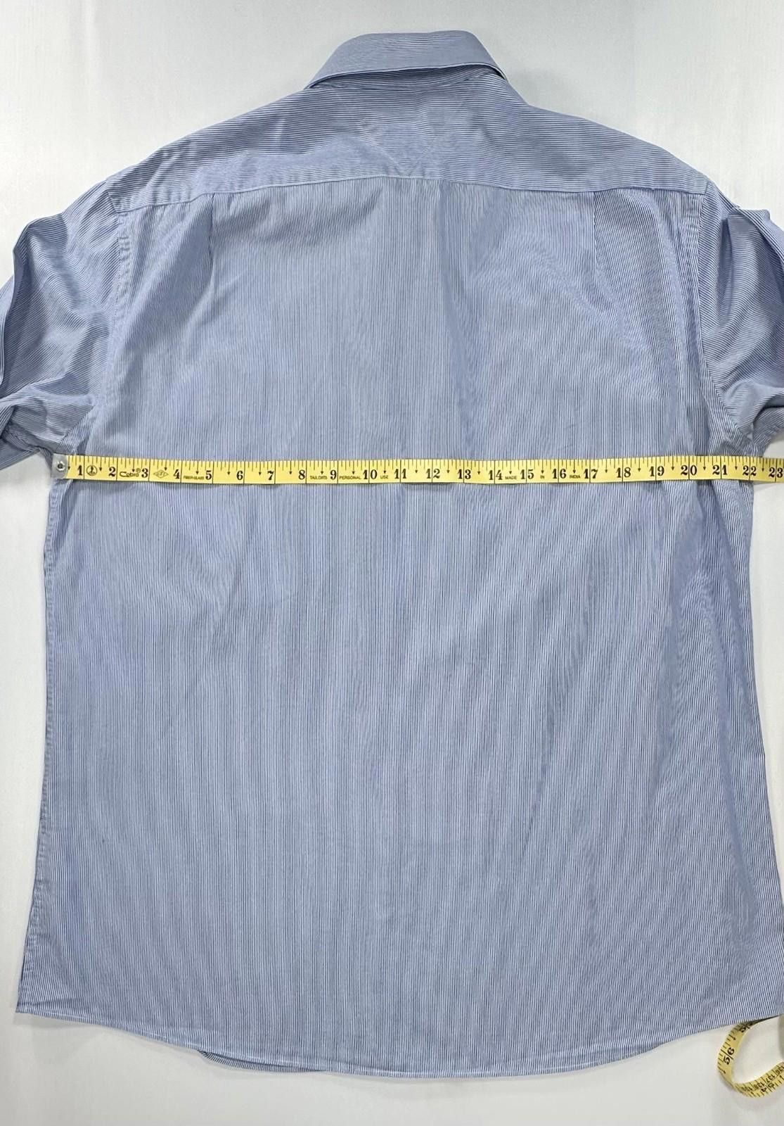 Tommy Hilfiger Tommy Hilfiger Striped Slim Fit Button Up Shirt Blue Mens L Size US L / EU 52-54 / 3 - 4 Thumbnail