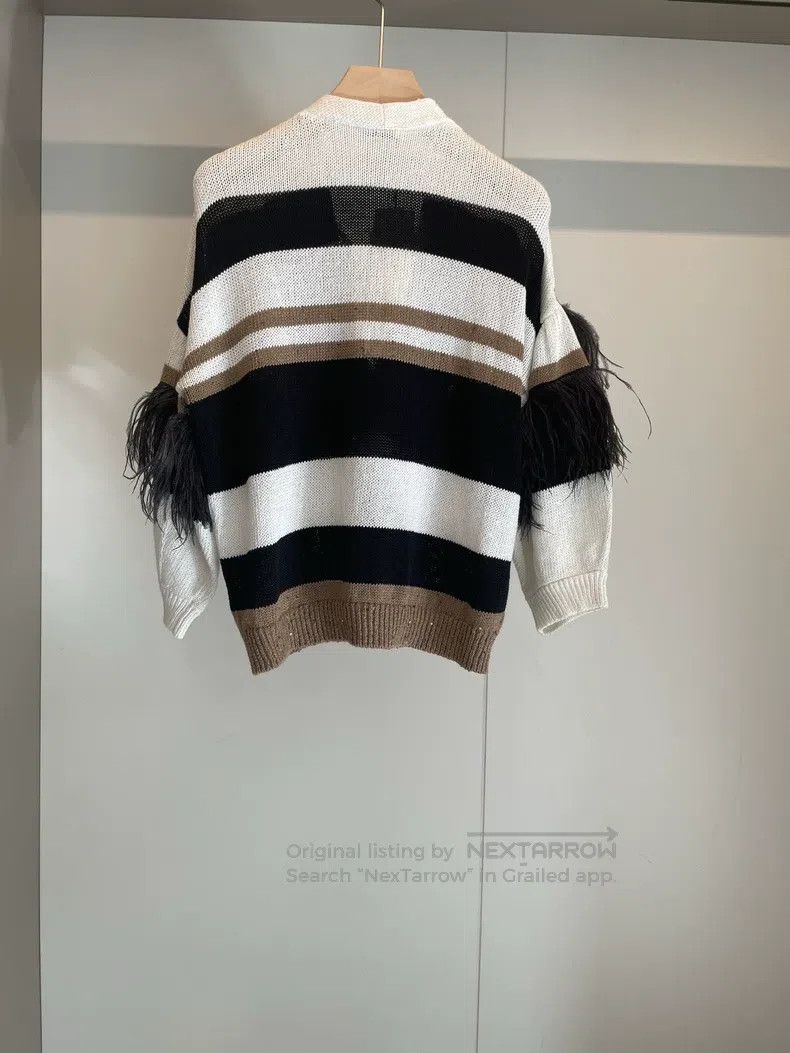 Brunello Cucinelli Brunello Cucinelli Contrast Colored Cotton Linen Open Card Size S / US 4 / IT 40 - 2 Thumbnail