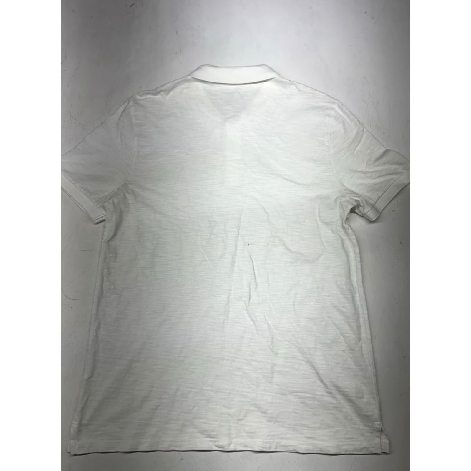 Vince Vince Polo Shirt Mens Medium White Pima Cotton Slub Knit Short Sleeve Golf Rugby Shirt Polo White Men M Regular Size US M / EU 48-50 / 2 - 5 Thumbnail