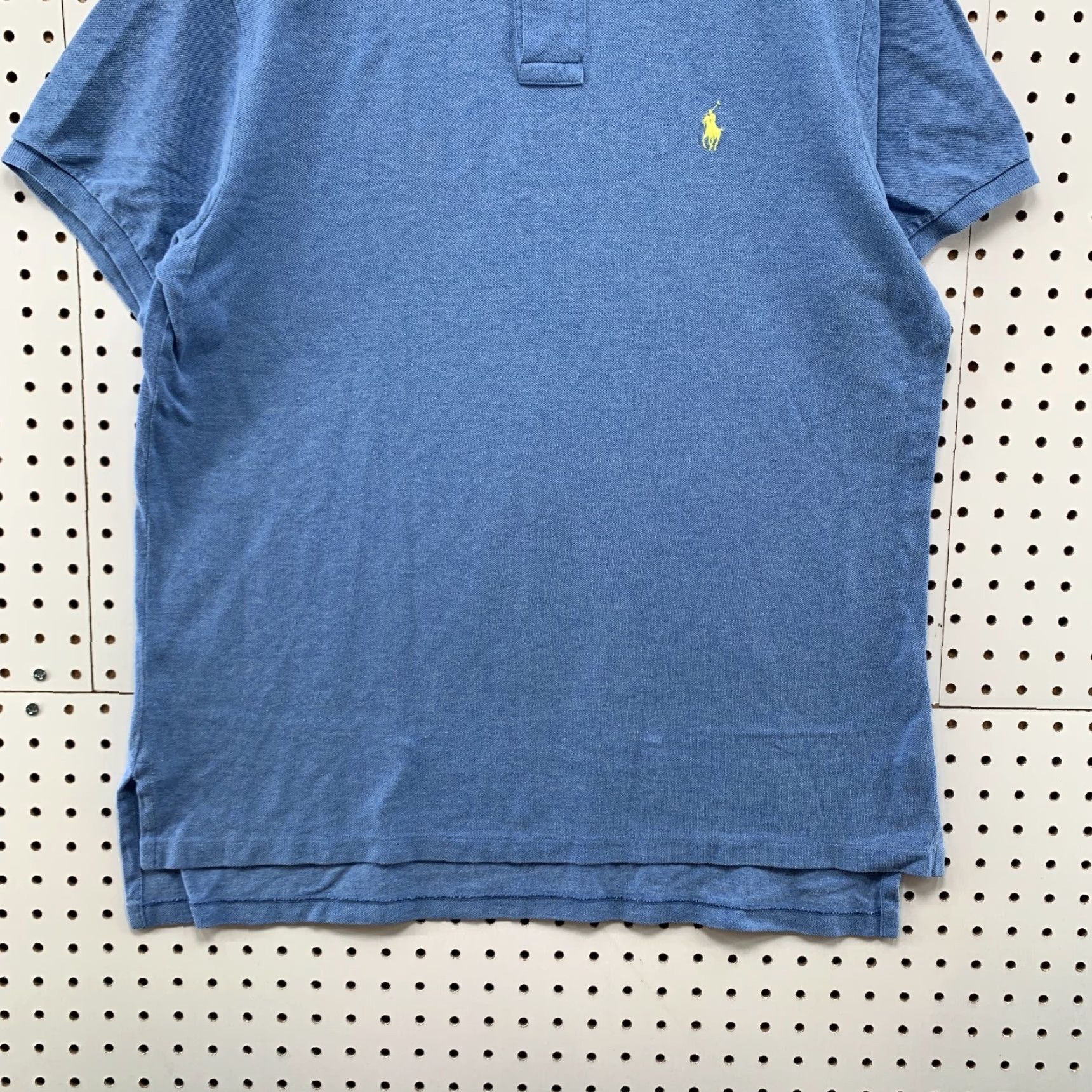 Polo Ralph Lauren Polo Ralph Lauren Collared Shirt Mens Large Blue Yellow Pony Custom 22x31 Size US L / EU 52-54 / 3 - 6 Thumbnail