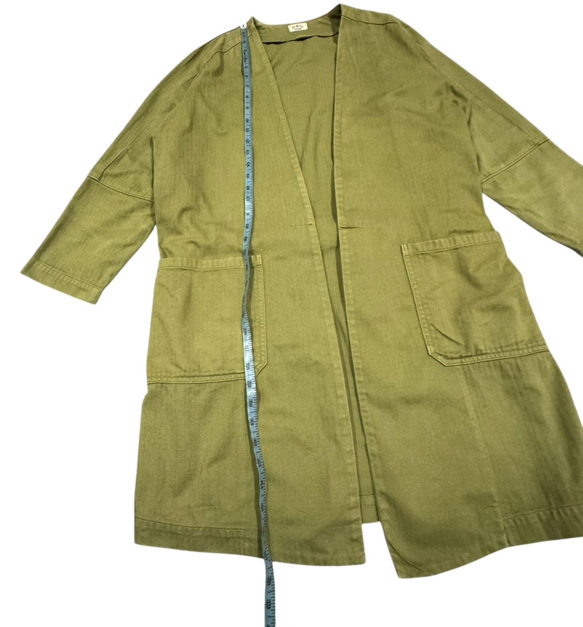 Toyo Enterprises Vtg🔥Domingo Hbt Kimono Cardigan Olive Green Military Style Size US M / EU 48-50 / 2 - 20 Thumbnail