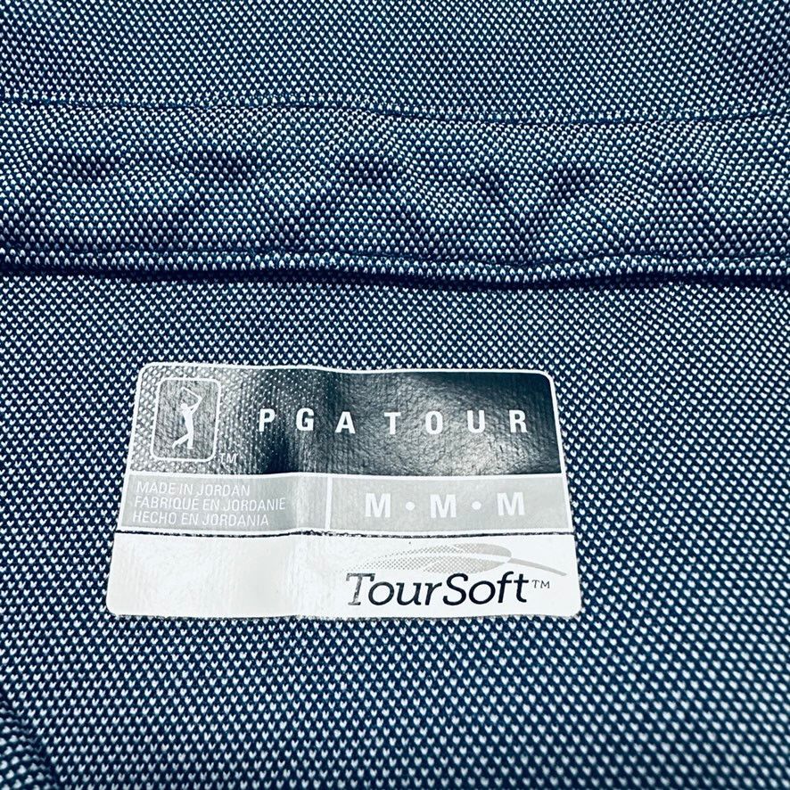 PGA Tour PGA Tour gray micro dot long sleeve polo Size US M / EU 48-50 / 2 - 4 Thumbnail
