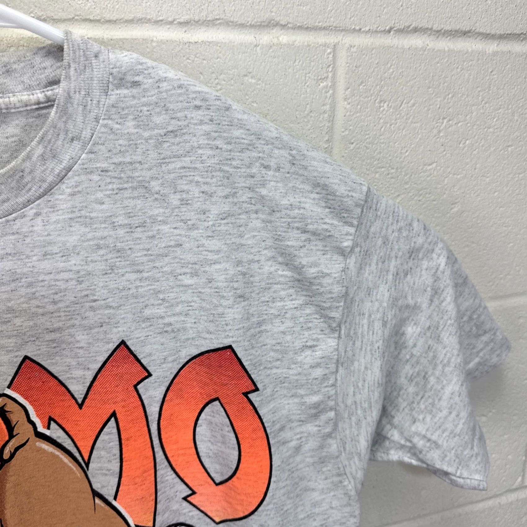 Fruit Of The Loom VINTAGE 90s Sumo Basketball Cartoon Graphic Single Stitch T-Shirt XL Gray Nike Size US XL / EU 56 / 4 - 6 Thumbnail