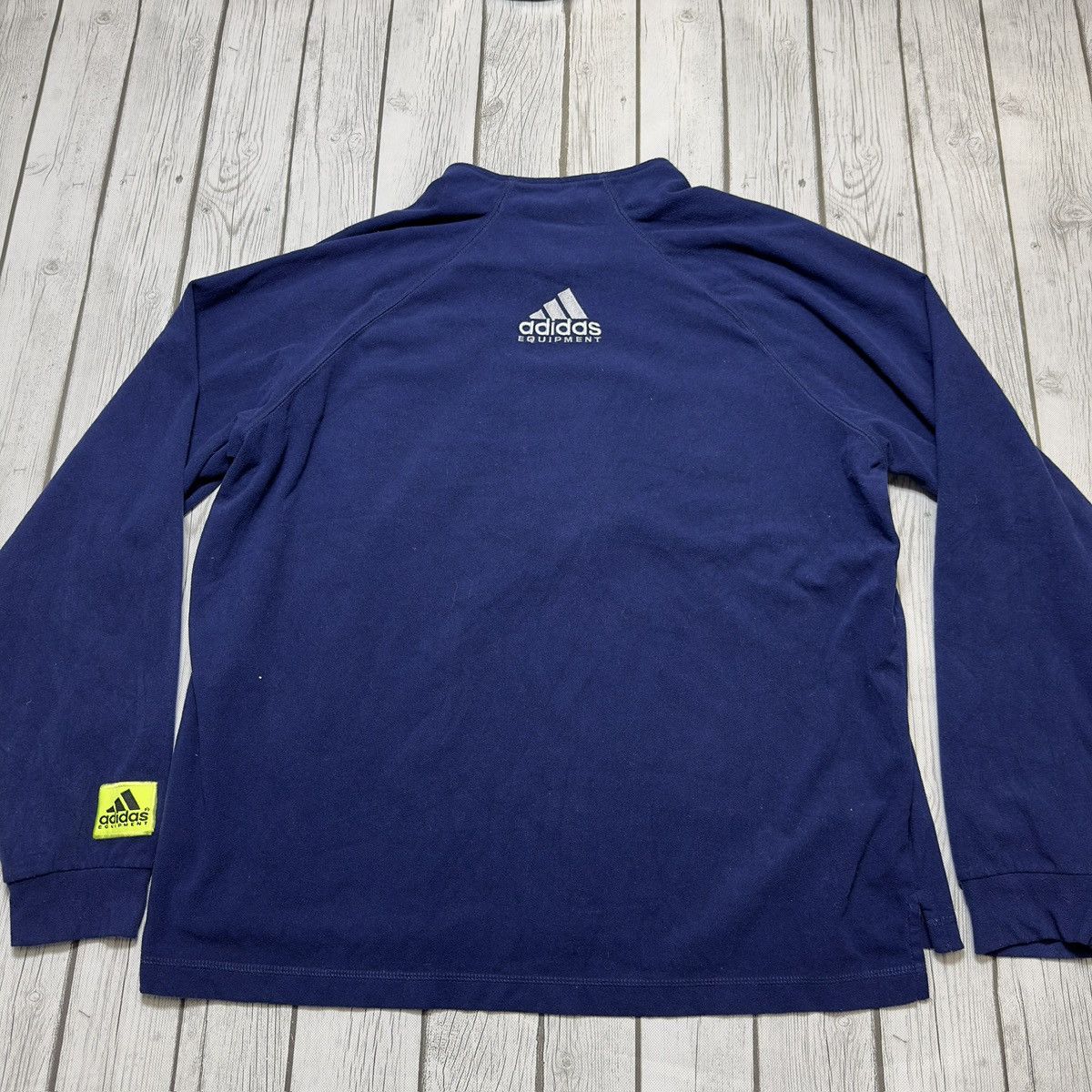 Adidas × Vintage Vintage Adidas Equipment fleece sweatshirt Size US L / EU 52-54 / 3 - 2 Thumbnail