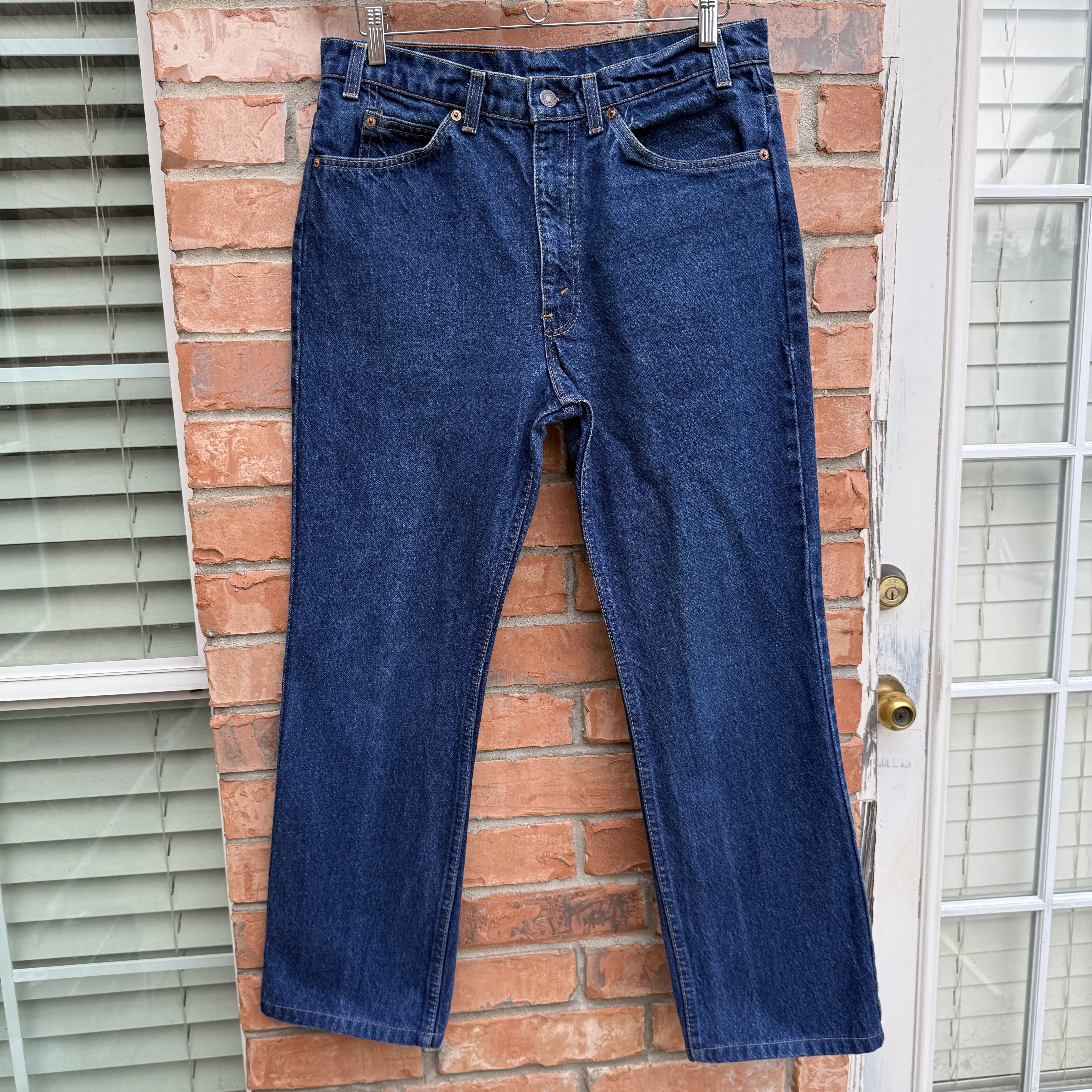 Levi's Vintage Levi 517 Bootcut Jeans Orange Tab Dark Size US 33 - 1 Thumbnail