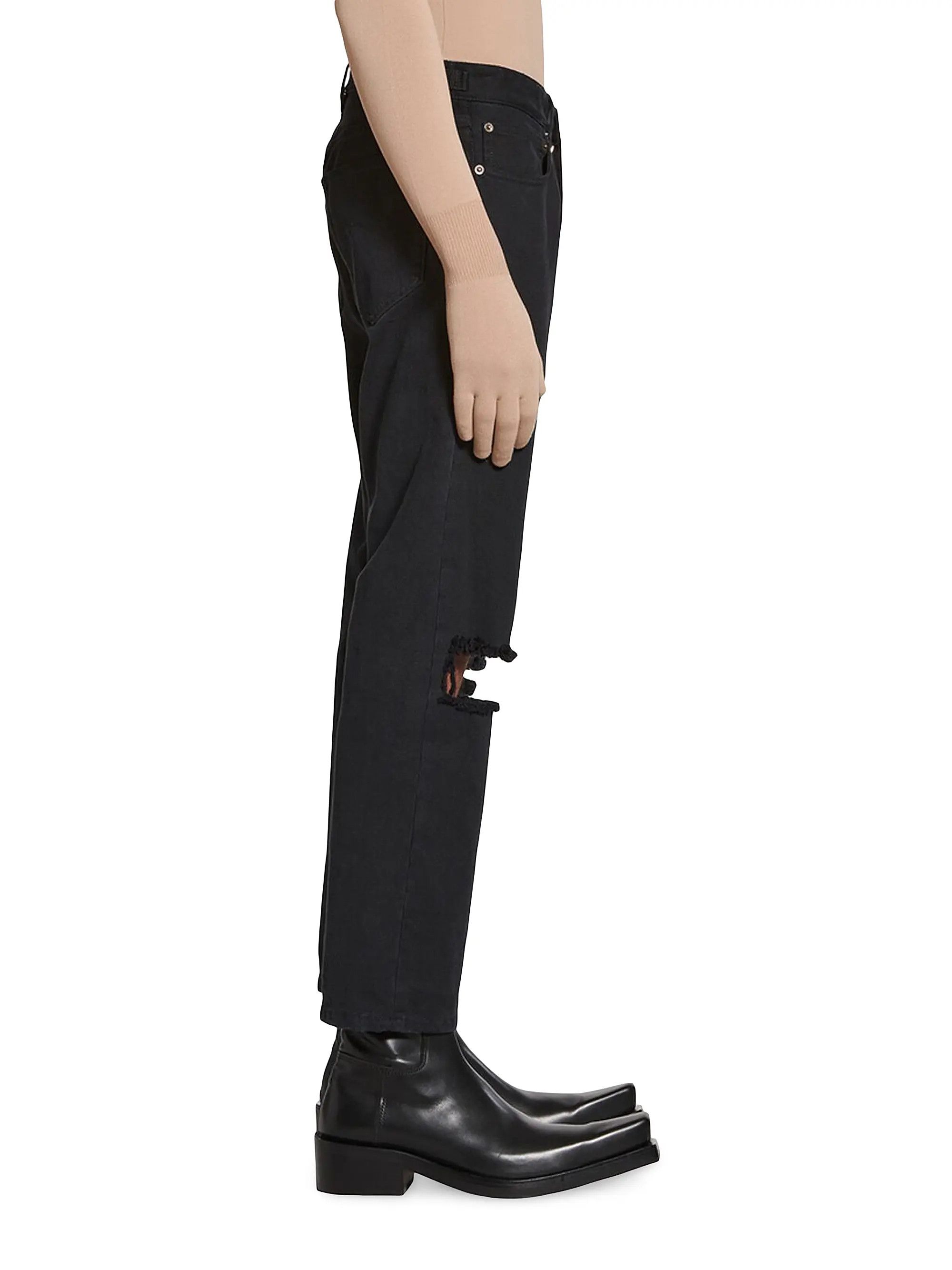 Balenciaga o1w1db10825 Loose Fit Buckle Pants in Black Size US 34 / EU 50 - 4 Thumbnail