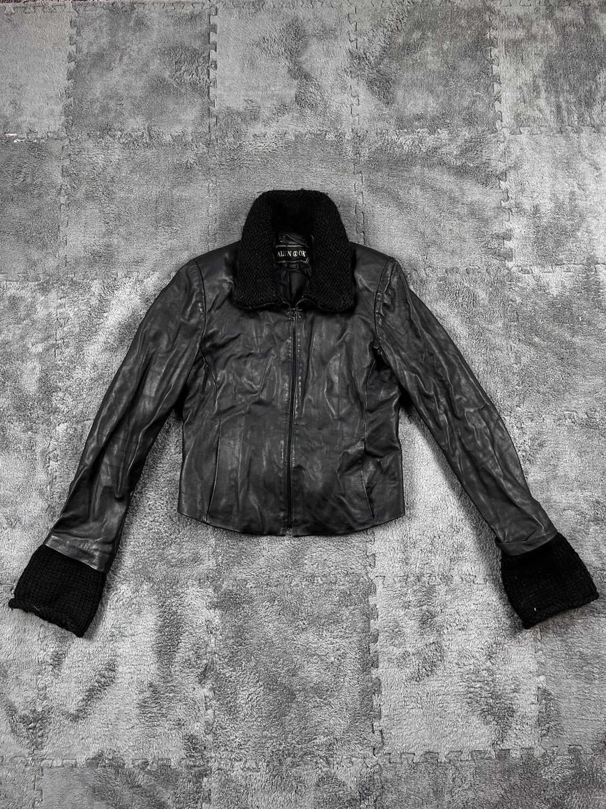 Genuine Leather Vintage Rick Owens Style Leather Gothic Jacket Opium Size L / US 10 / IT 46 - 1 Thumbnail