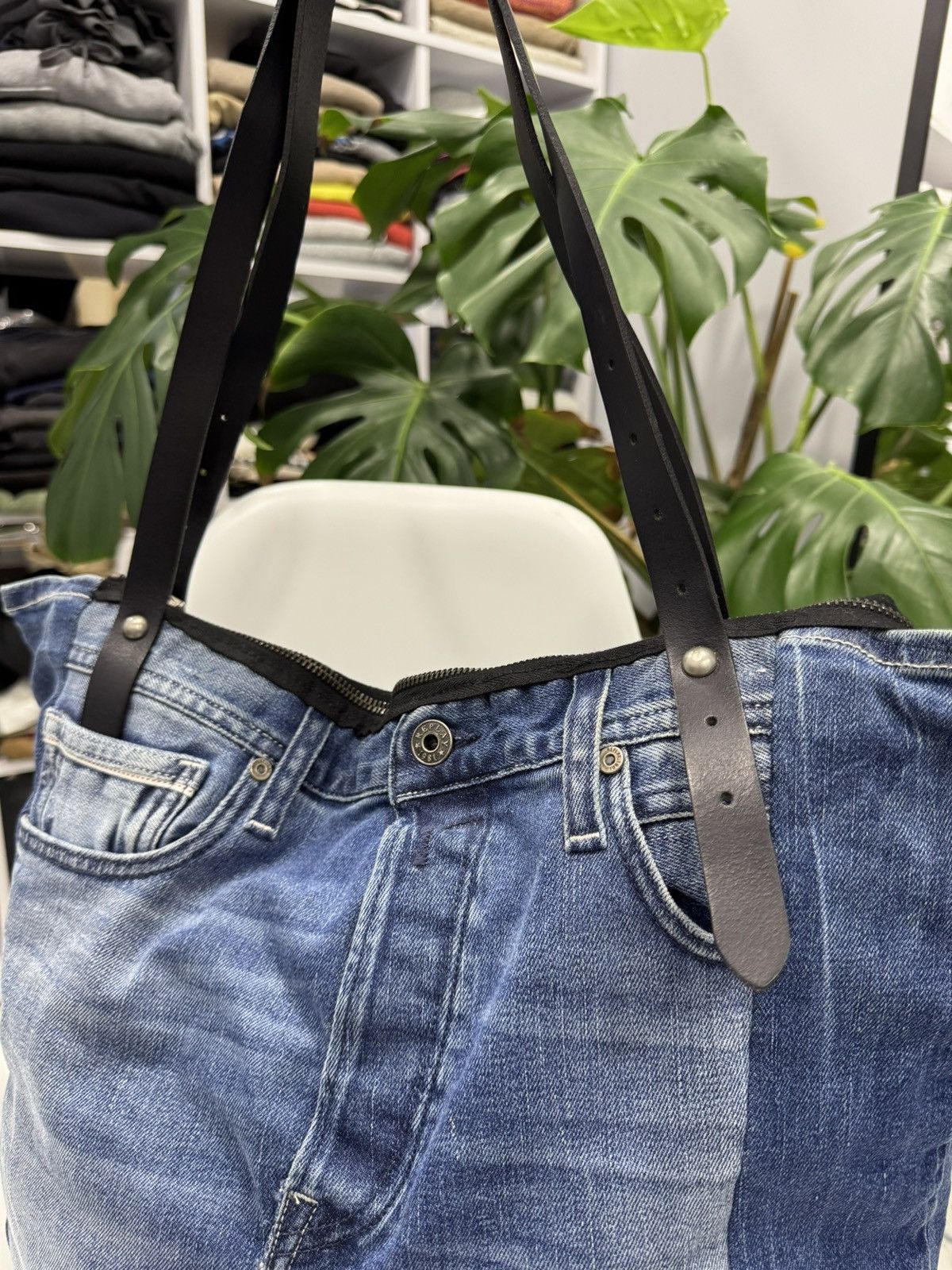 Replay Repley Upcycled denim bag Size ONE SIZE - 4 Thumbnail