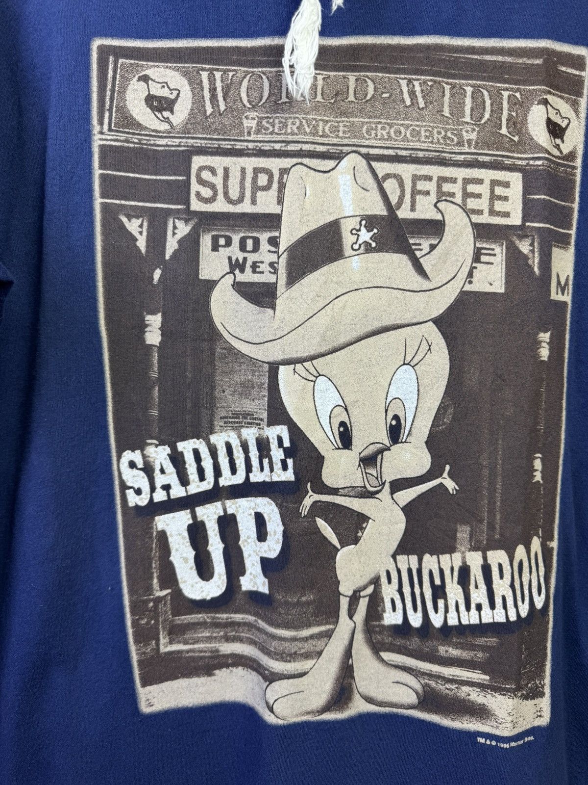 Cartoon Network vintage 1995 Looney Tunes "Tweety Bird" graphic hoodie tee Size US L / EU 52-54 / 3 - 4 Thumbnail
