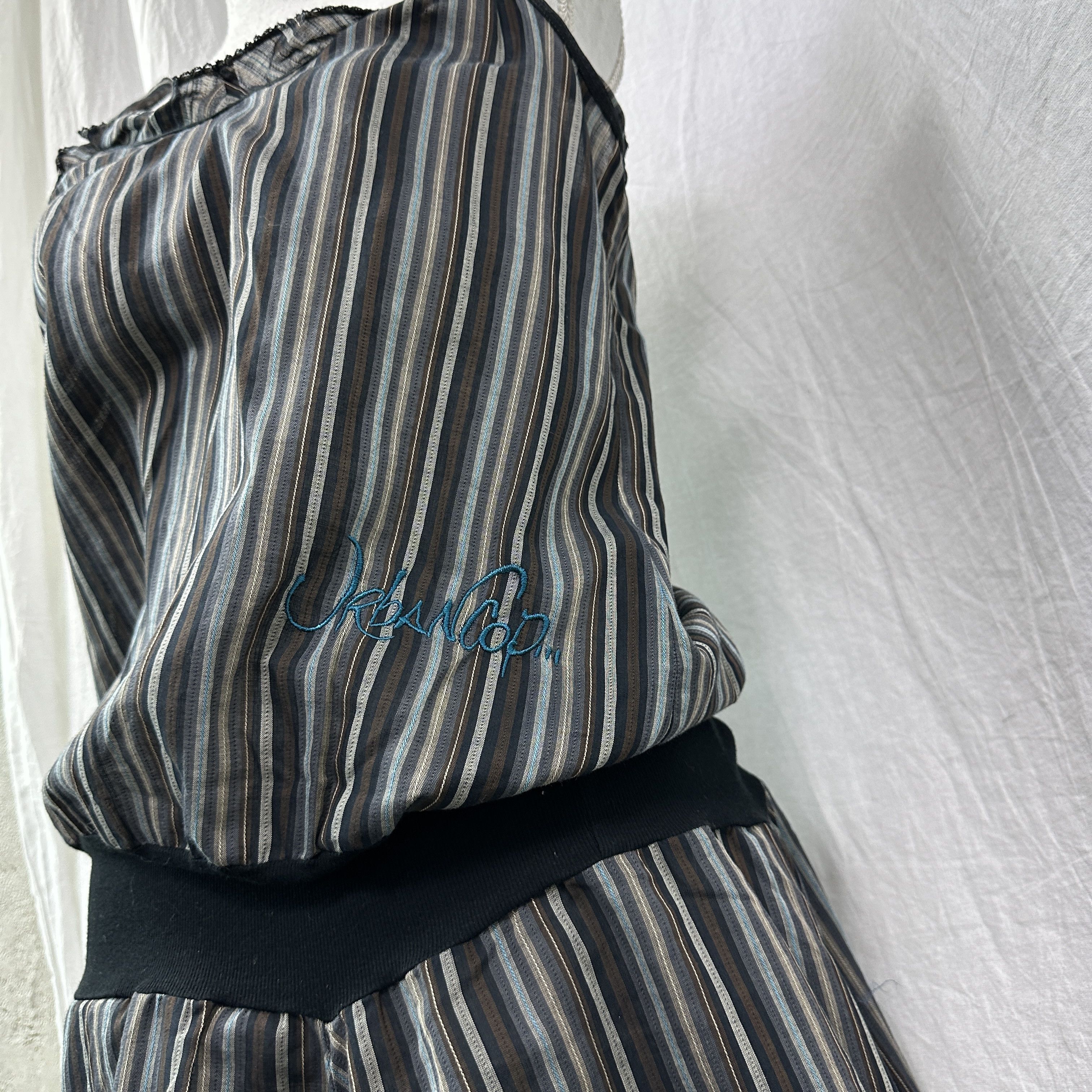 Cop Copine Vintage Cop Copine Striped Mini Summer Dress Y2K Size S / US 4 / IT 40 - 2 Thumbnail
