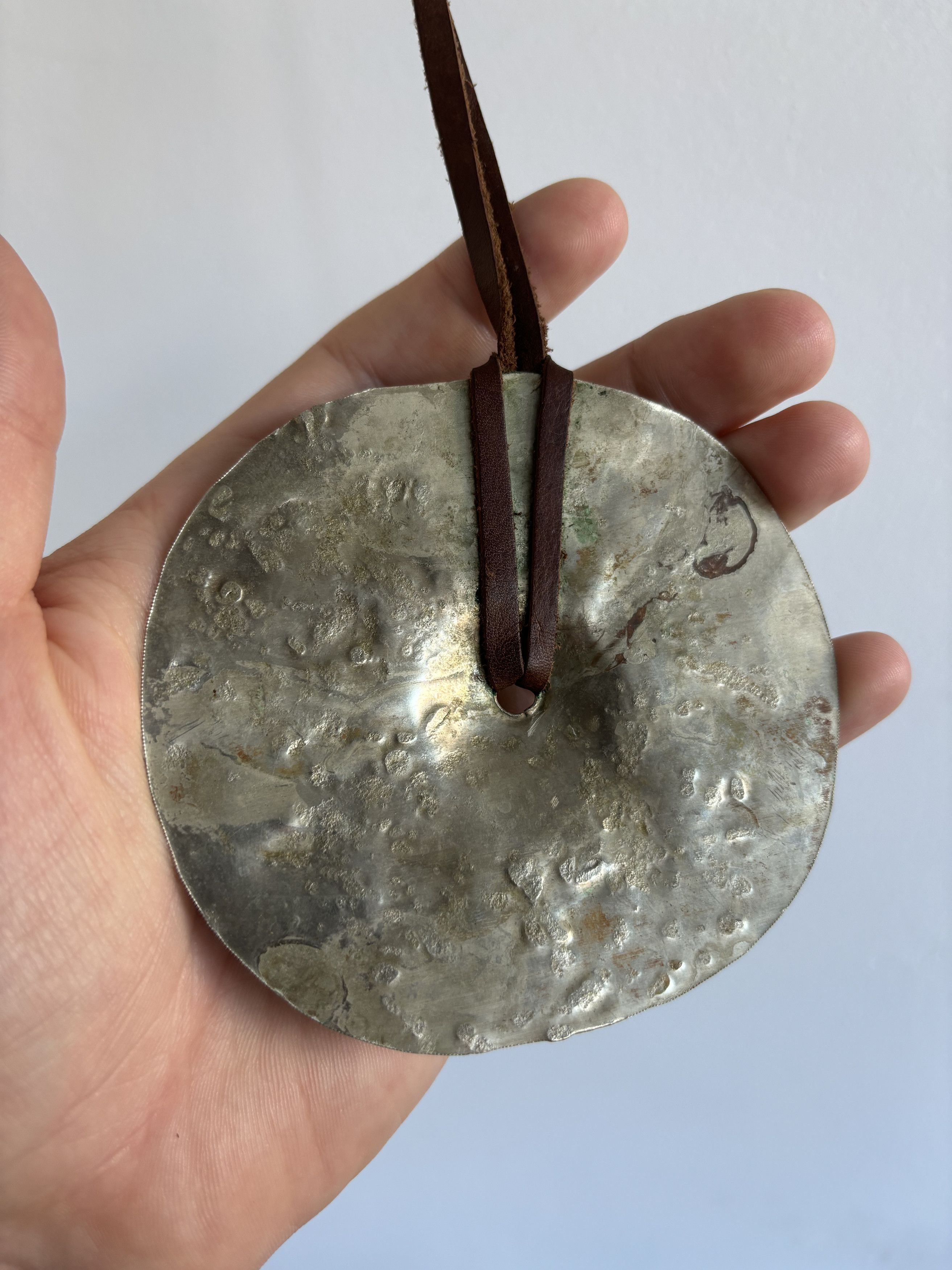 Handmade Vintage Brass Pendant Leather Lace Necklaces Size ONE SIZE - 5 Thumbnail
