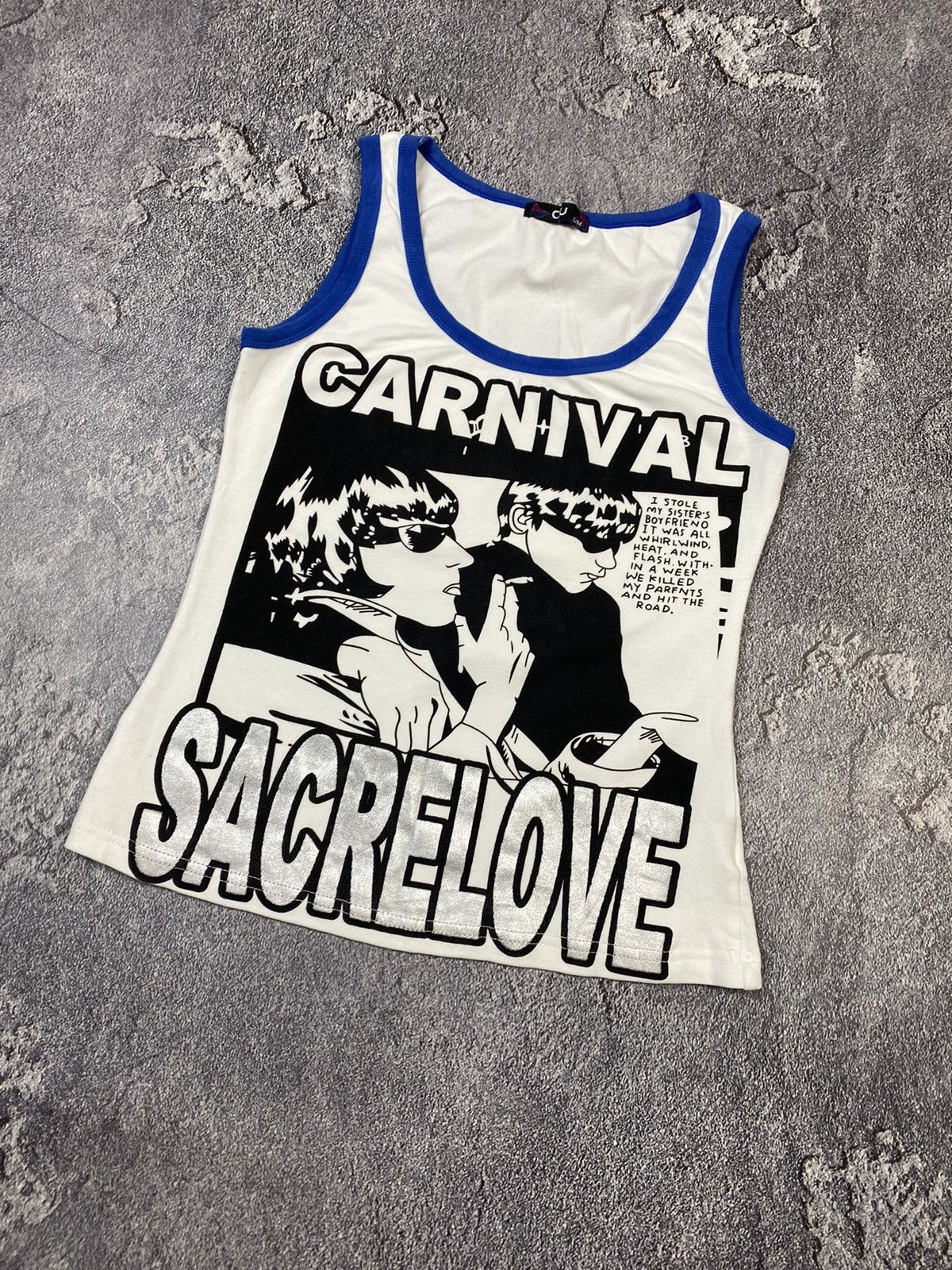 Band Tees Y2K Sonic Youth Style Rock Woman Tank Top VTG Size M / US 6-8 / IT 42-44 - 2 Thumbnail