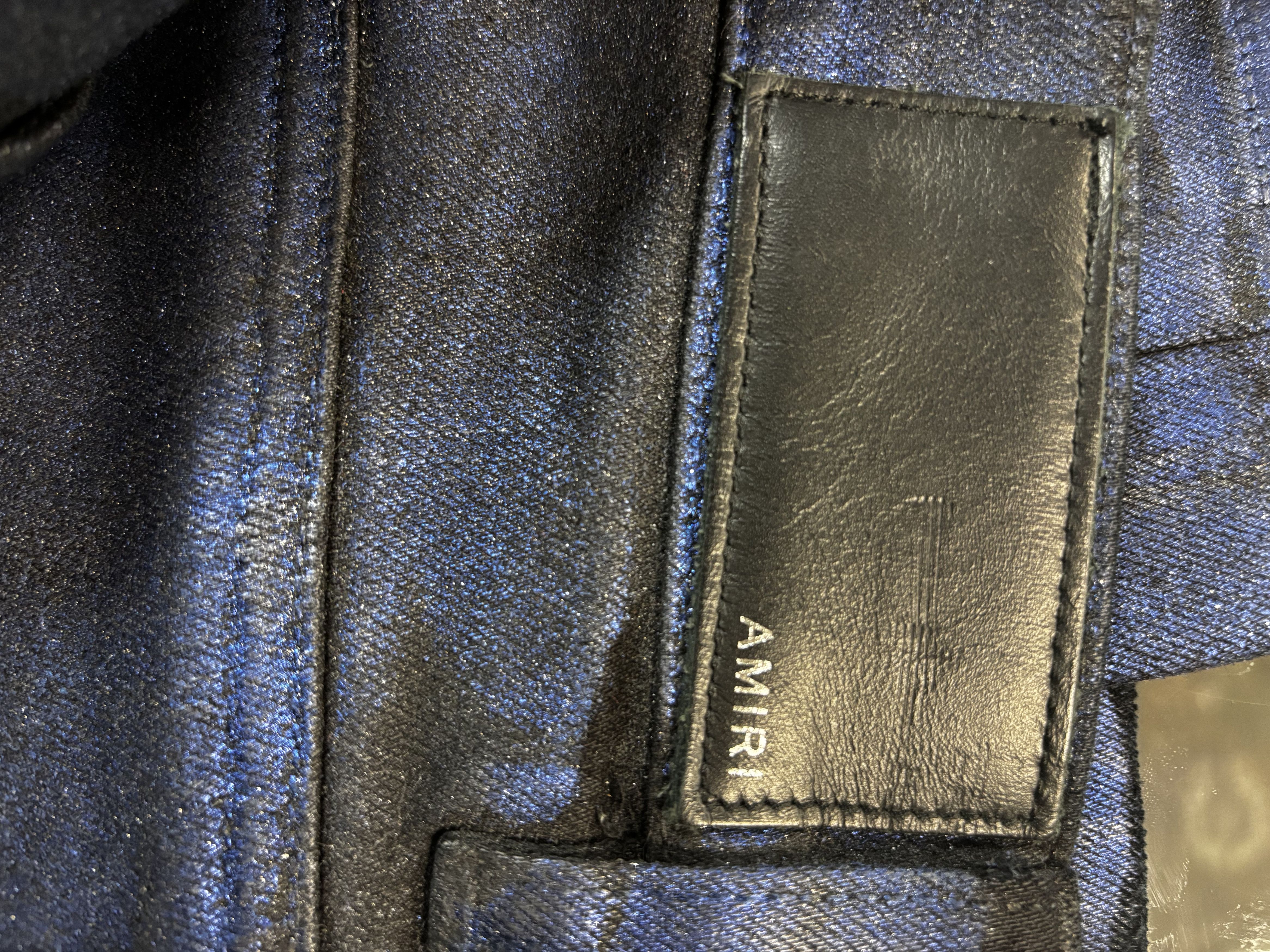 Amiri Broken Glitter Coated Blue Jeans (PreOwned) Size US 30 / EU 46 - 6 Thumbnail