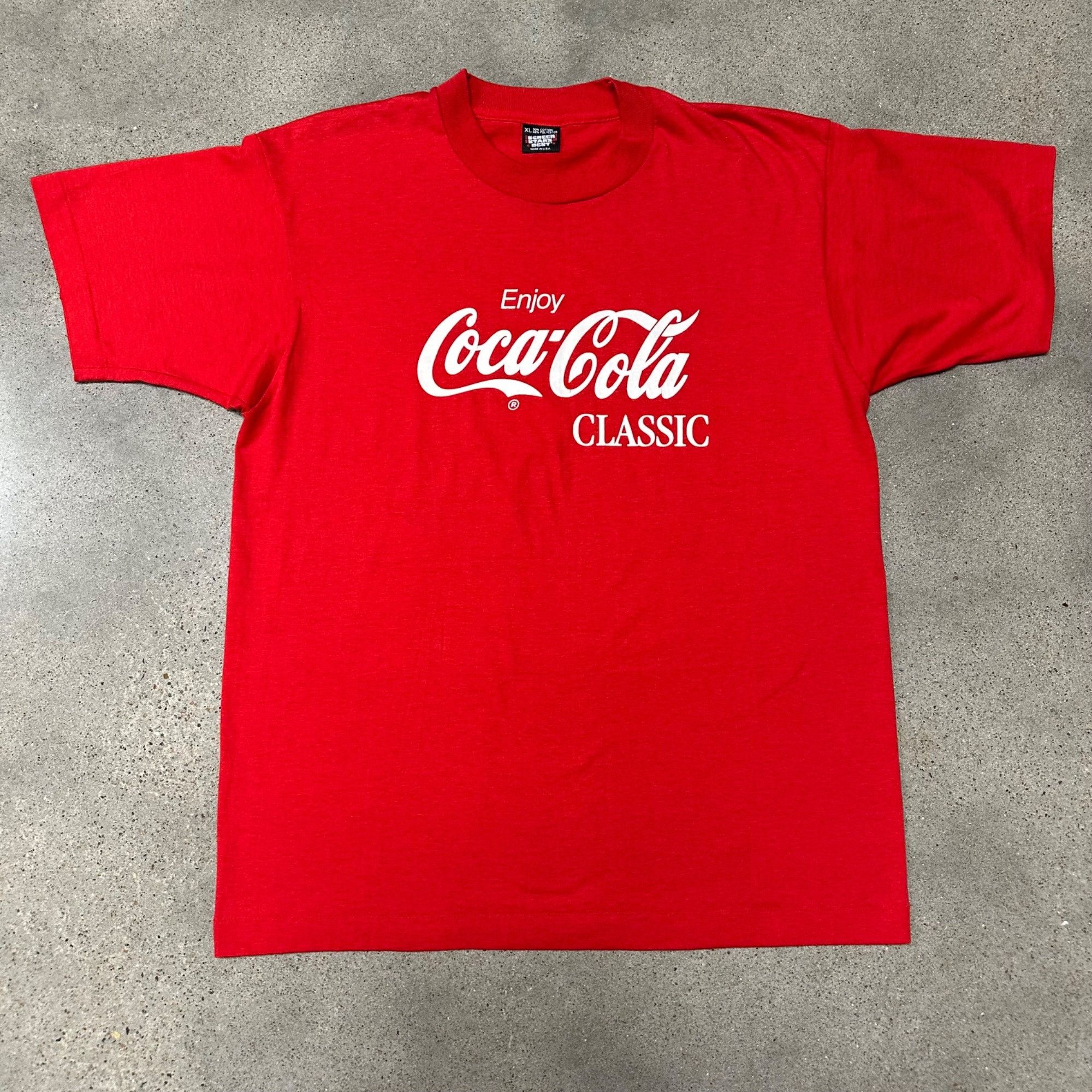 Vintage Vintage 80s Enjoy Coca-Cola Classic Promo Shirt Size US XL / EU 56 / 4 - 1 Thumbnail