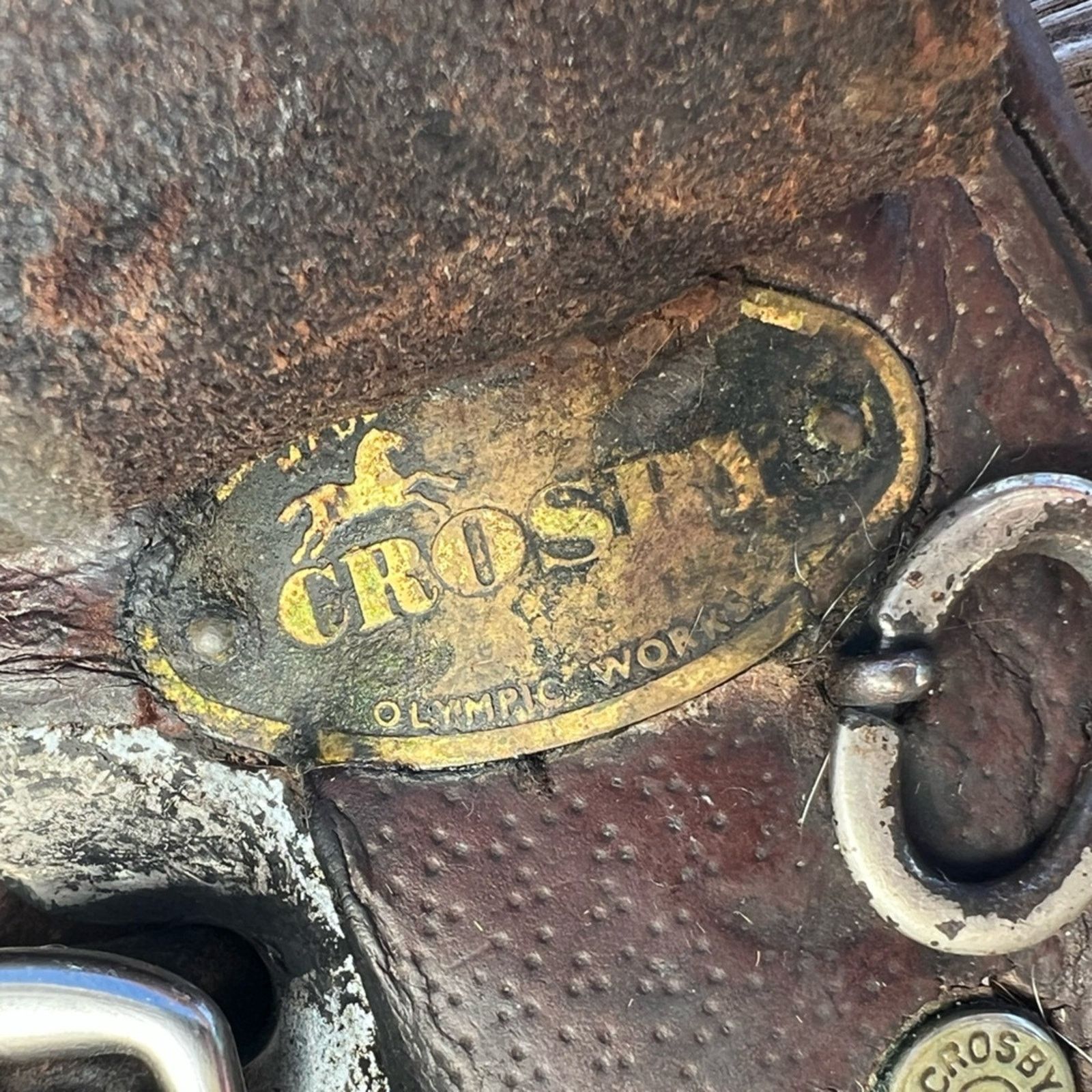 Other 16.5" Crosby Olympic Works English Hunter/Jumper Saddle 90’s Size ONE SIZE - 4 Thumbnail