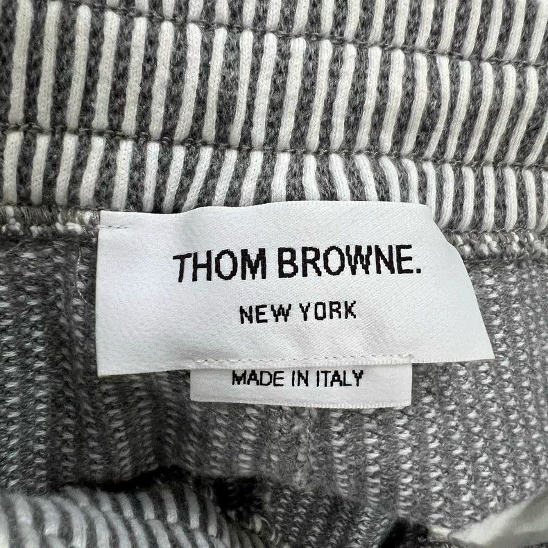 Thom Browne Thom browne Gray striped printed drawstring shorts 2503-Nex Size US 29 - 3 Thumbnail