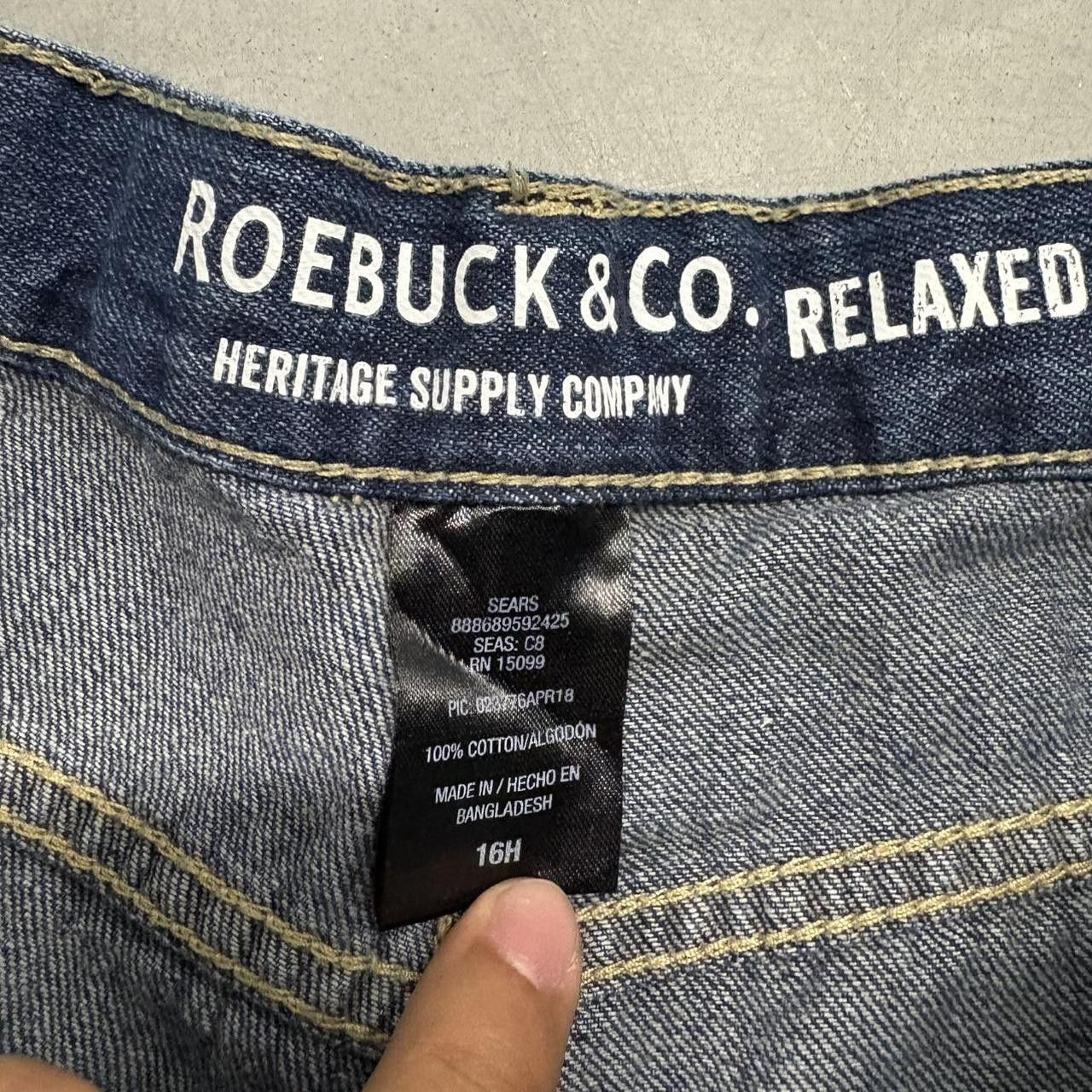 Japanese Brand × Vintage Vintage Y2K/2000s Baggy Dark Wash Denim Jeans! Size US 29 - 6 Thumbnail