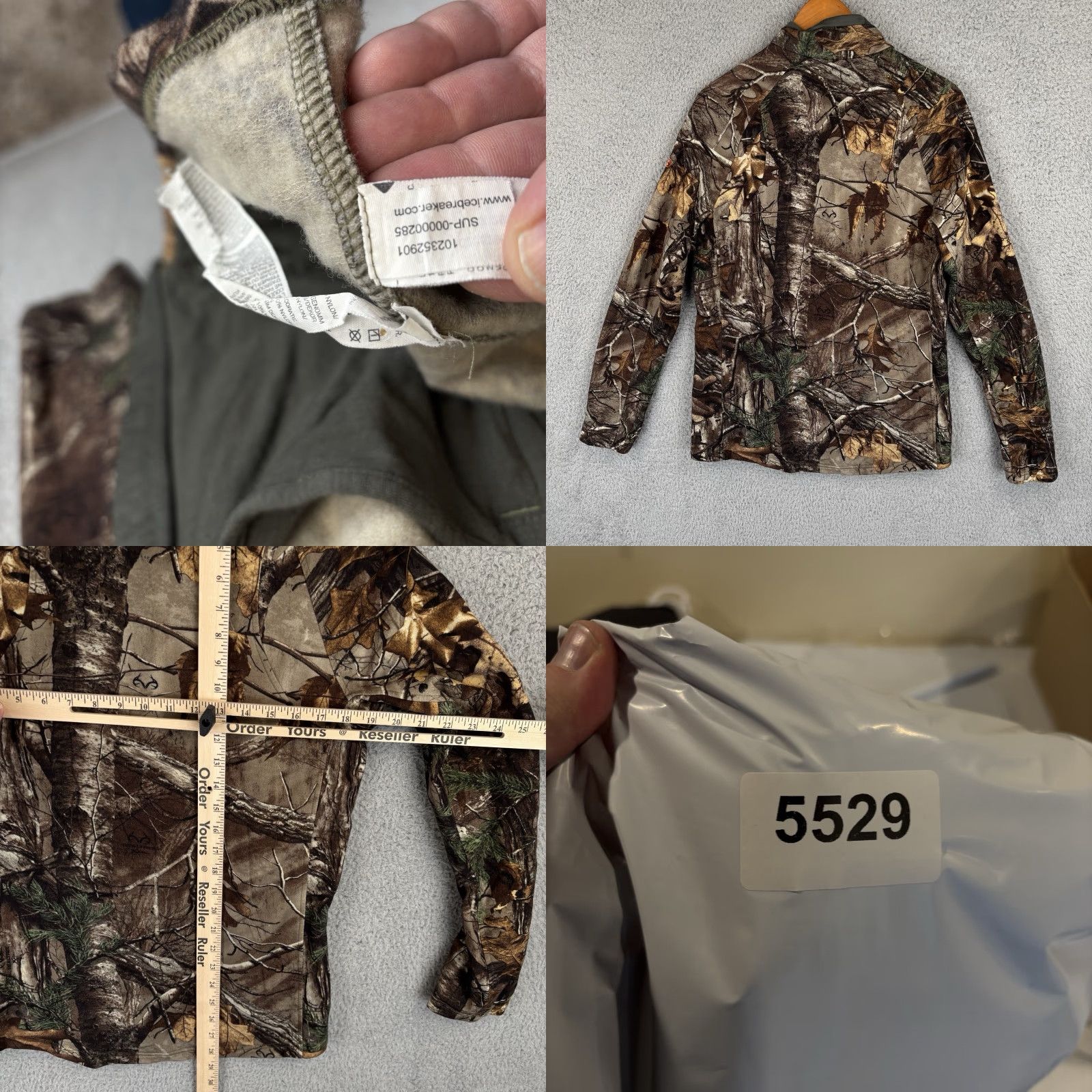 Icebreaker Icebreaker Merino Jacket Mens M Camo Full Zip RealTree Xtra Wool Blend Hunt Outdoor Activewear 90s? Size US M / EU 48-50 / 2 - 8 Thumbnail