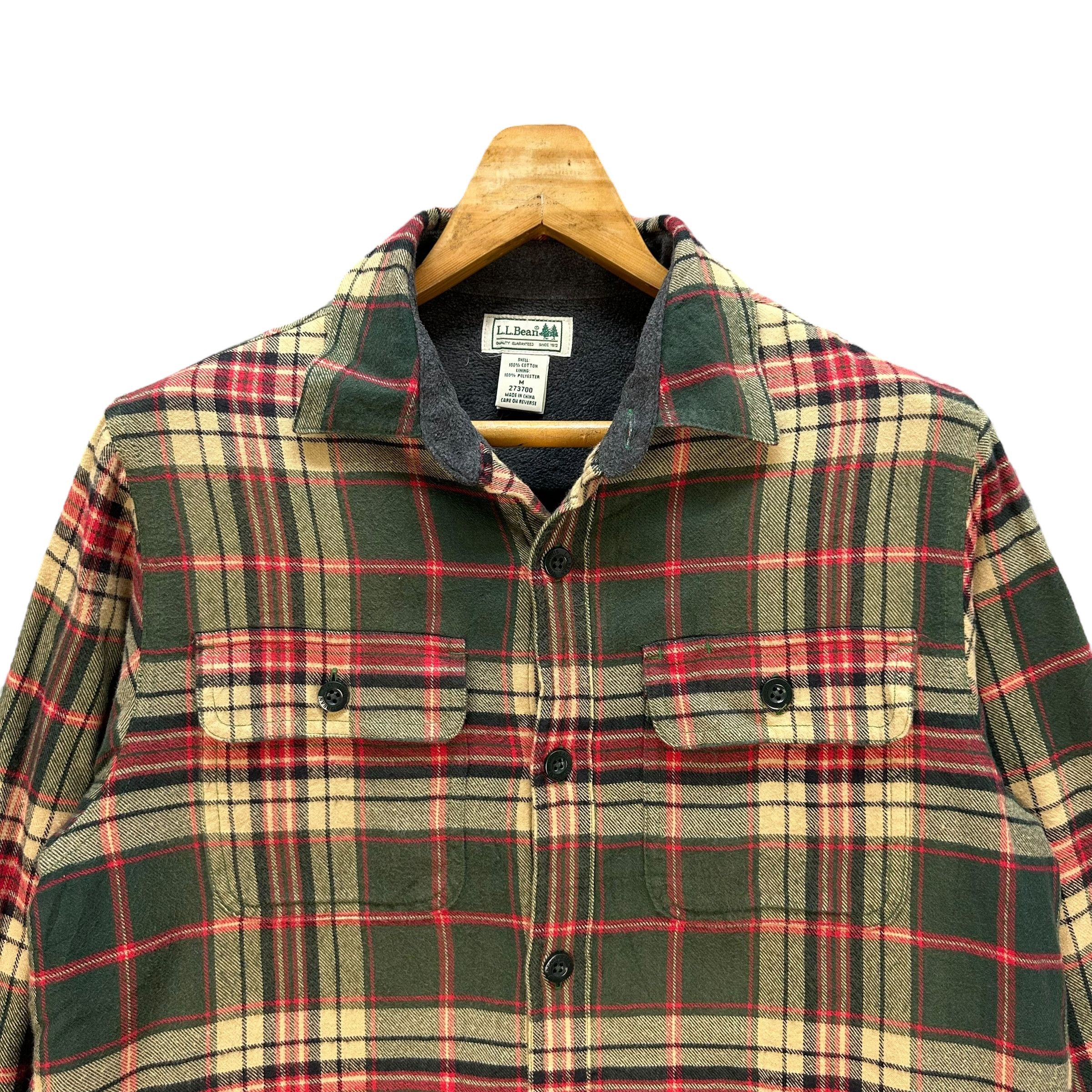 L.L. Bean Vintage L.L. BEAN Checked Flannel Jacket #125-1476 Size US M / EU 48-50 / 2 - 2 Thumbnail